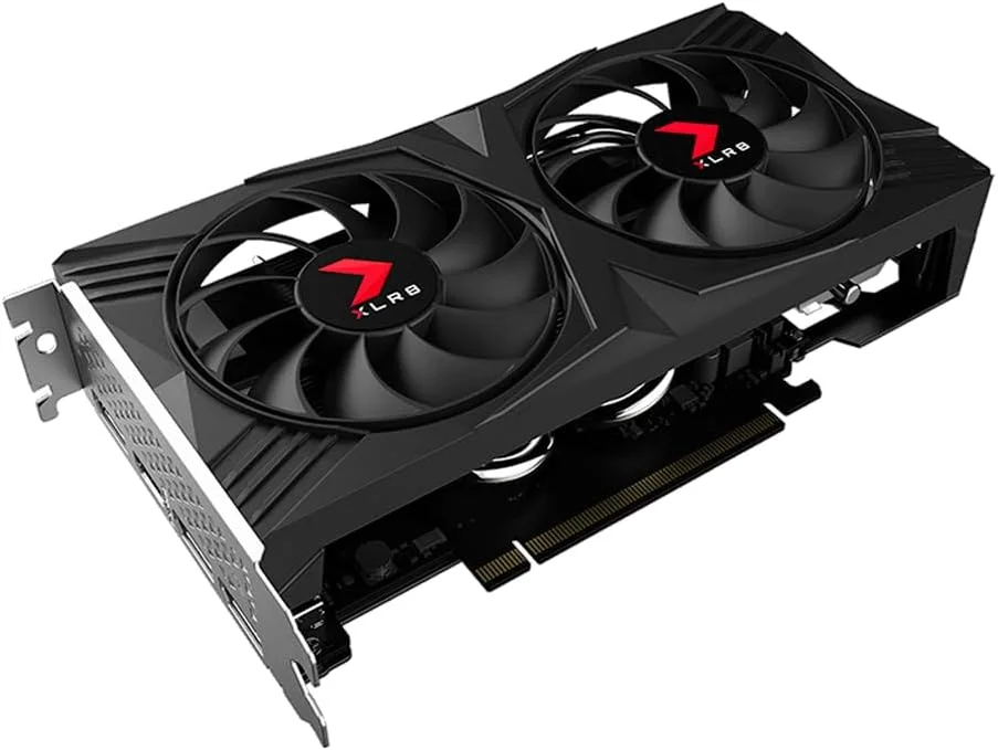 کارت گرافیک NV RTX4060 8GB GDDR6 128BITS XLR8 DUAL FAN VERTO PNY VCG40608DFXPB1-O