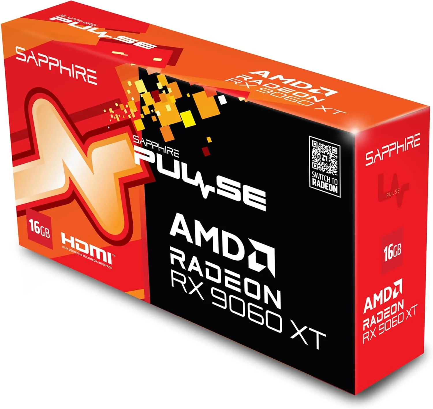 کارت گرافیک گیمینگ اورکلاک Sapphire 11350-03-20G Pulse AMD Radeon™ RX 9060 XT با 16 گیگابایت GDDR6، AMD RDNA 4 کارت گرافیک گیمینگ اورکلاک Sapphire 11350-03-20G Pulse AMD Radeon™ RX 9060 XT با 16 گیگابایت GDDR6، AMD RDNA 4