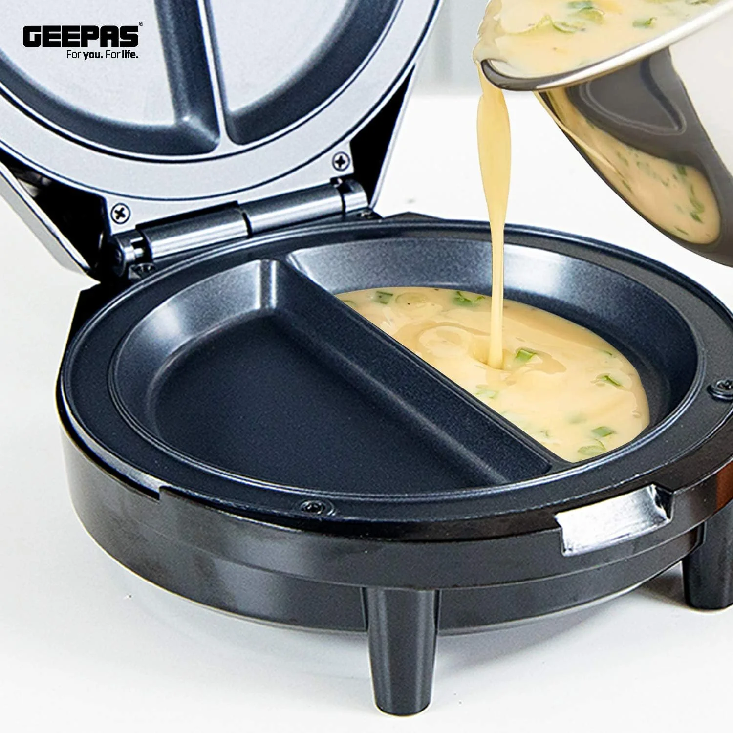 املت ساز 1000 وات Geepas - دستگاه پخت تخم مرغ برقی دوگانه نچسب - کنترل اتوماتیک دما و چراغ نشانگر - چند منظوره برای املت، سرخ کردن، آب پز کردن و تخم مرغ همزده - 2 سال گارانتی املت ساز 1000 وات Geepas - دستگاه پخت تخم مرغ برقی دوگانه نچسب - کنترل اتوماتیک دما و چراغ نشانگر - چند منظوره برای املت، سرخ کردن، آب پز کردن و تخم مرغ همزده - 2 سال گارانتی