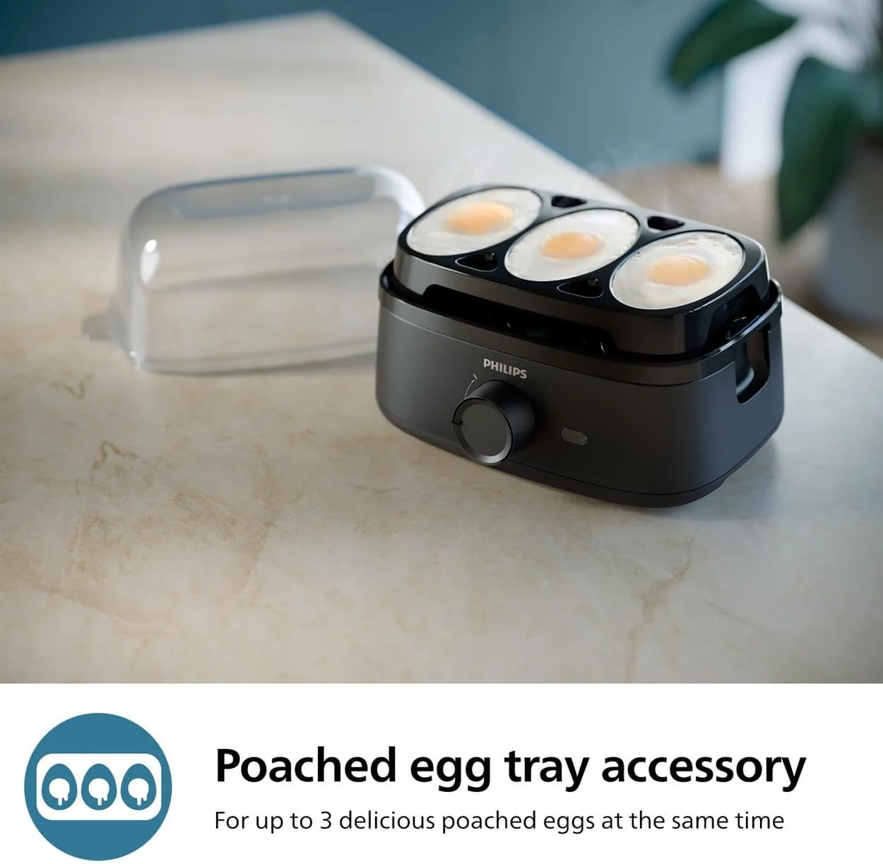 تخم مرغ پز فیلیپس سری 3000 - 400 وات، ظرفیت 6 تخم مرغ، سطوح پخت، لوازم جانبی آب پز، سیگنال آماده، مشکی - HD9137/91 تخم مرغ پز فیلیپس سری 3000 - 400 وات، ظرفیت 6 تخم مرغ، سطوح پخت، لوازم جانبی آب پز، سیگنال آماده، مشکی - HD9137/91