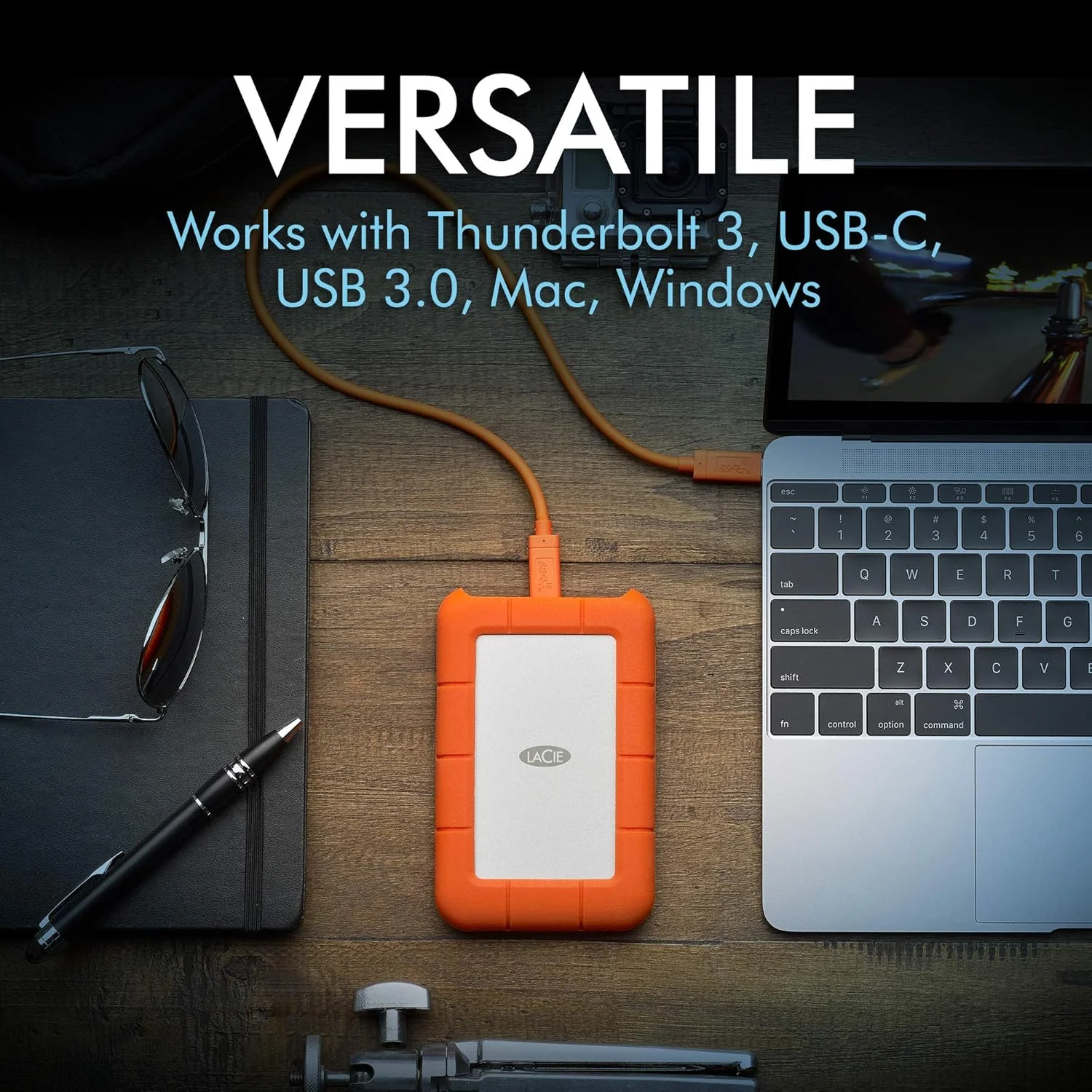 هارد اکسترنال لسی Rugged USB-C 2 ترابایت، هارد دیسک قابل حمل – سازگار با USB 3.0، مقاوم در برابر ضربه، گرد و غبار و باران، برای کامپیوترهای مک و ویندوز، لپ تاپ، 1 ماه Adobe CC (STFR2000800) هارد اکسترنال لسی Rugged USB-C 2 ترابایت، هارد دیسک قابل حمل – سازگار با USB 3.0، مقاوم در برابر ضربه، گرد و غبار و باران، برای کامپیوترهای مک و ویندوز، لپ تاپ، 1 ماه Adobe CC (STFR2000800)