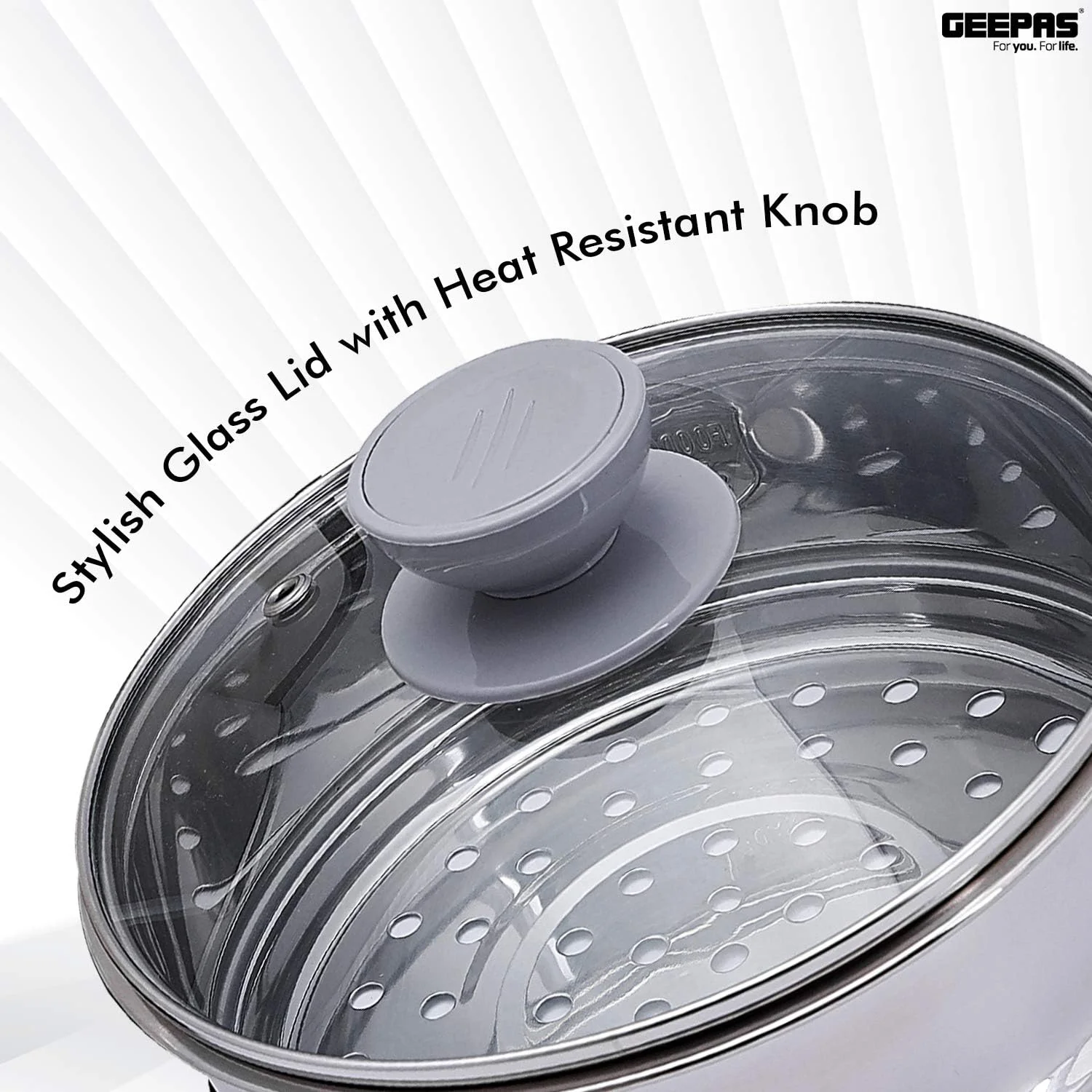 کتری برقی چند منظوره 1000 وات جیپاس با ظرفیت 1.7 لیتر - کتری بدون سیم 3 در 1، بخارپز و تخم مرغ پز - محافظت در برابر خشک شدن، 2 سرعت گرمایش - ایده آل برای بخارپز کردن سبزیجات و پختن تخم مرغ کتری برقی چند منظوره 1000 وات جیپاس با ظرفیت 1.7 لیتر - کتری بدون سیم 3 در 1، بخارپز و تخم مرغ پز - محافظت در برابر خشک شدن، 2 سرعت گرمایش - ایده آل برای بخارپز کردن سبزیجات و پختن تخم مرغ