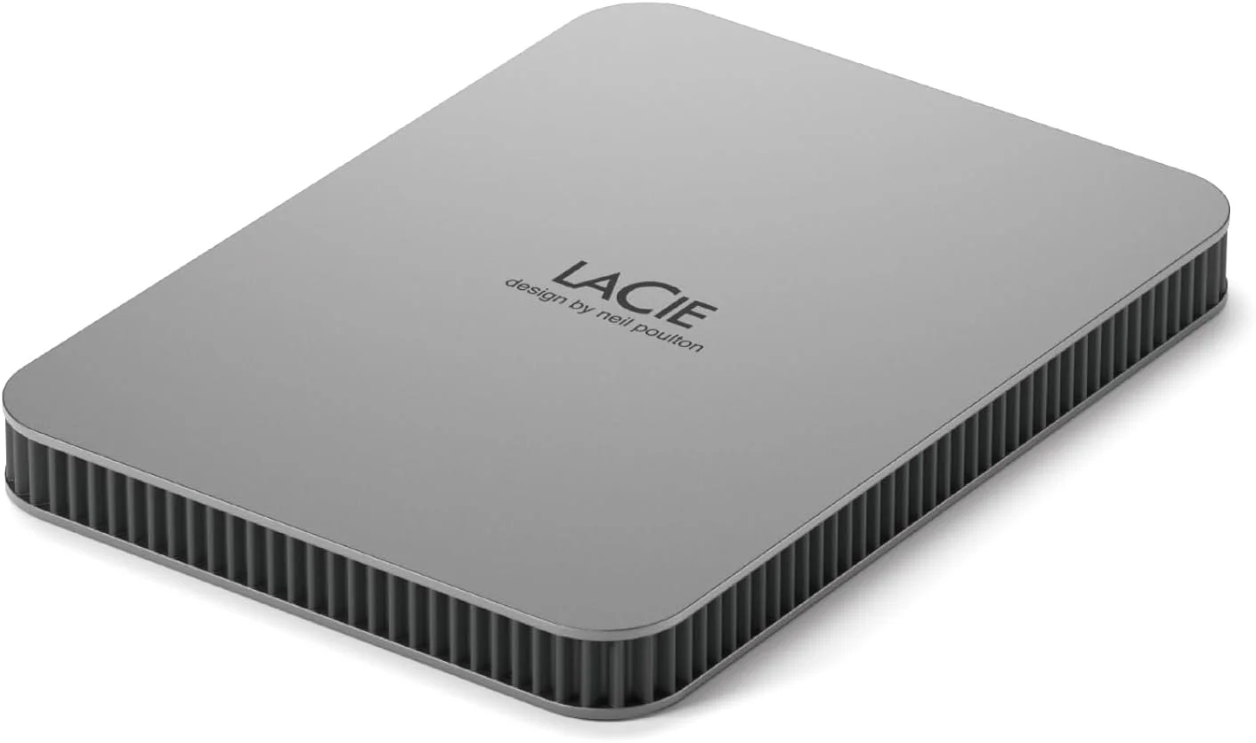 هارد اکسترنال قابل حمل LaCie Mobile Drive Secure 2TB، 2.5 اینچ، سازگار با PC، Mac، iPad و iPhone (STLR2000400)