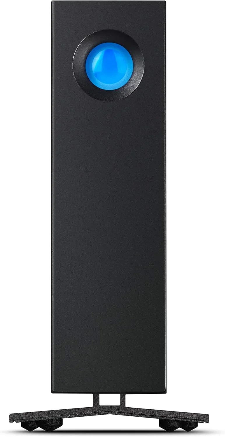 هارد اکسترنال دسکتاپ LaCie d2 Professional با ظرفیت 8 ترابایت، مناسب برای PC، Mac و iPad، اشتراک 1 ماهه Adobe CC (STHA8000800)
