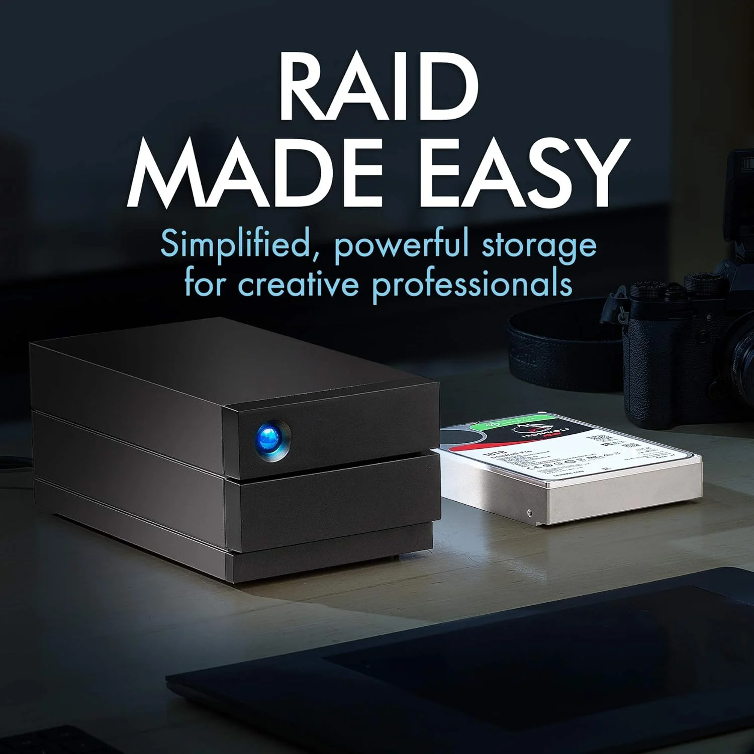 هارد اکسترنال رومیزی LaCie 2big RAID، 16 ترابایت، USB-C، 7.200 دور در دقیقه، درایوهای کلاس Enterprise، برای دسکتاپ Mac و PC (STHJ16000800) هارد اکسترنال رومیزی LaCie 2big RAID، 16 ترابایت، USB-C، 7.200 دور در دقیقه، درایوهای کلاس Enterprise، برای دسکتاپ Mac و PC (STHJ16000800)