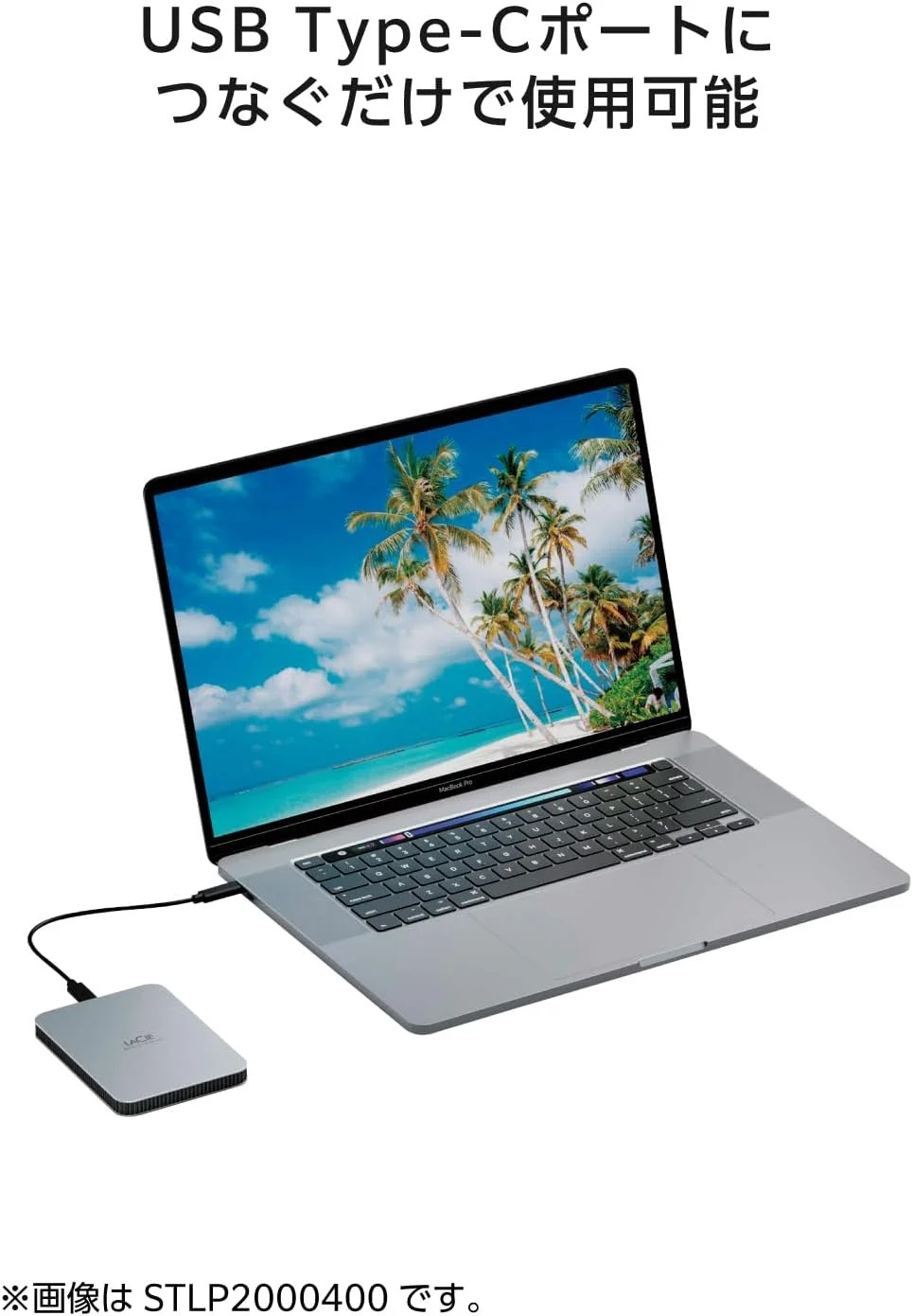 هارد اکسترنال قابل حمل LaCie Mobile Drive Secure 2TB، 2.5 اینچ، سازگار با PC، Mac، iPad و iPhone (STLR2000400)