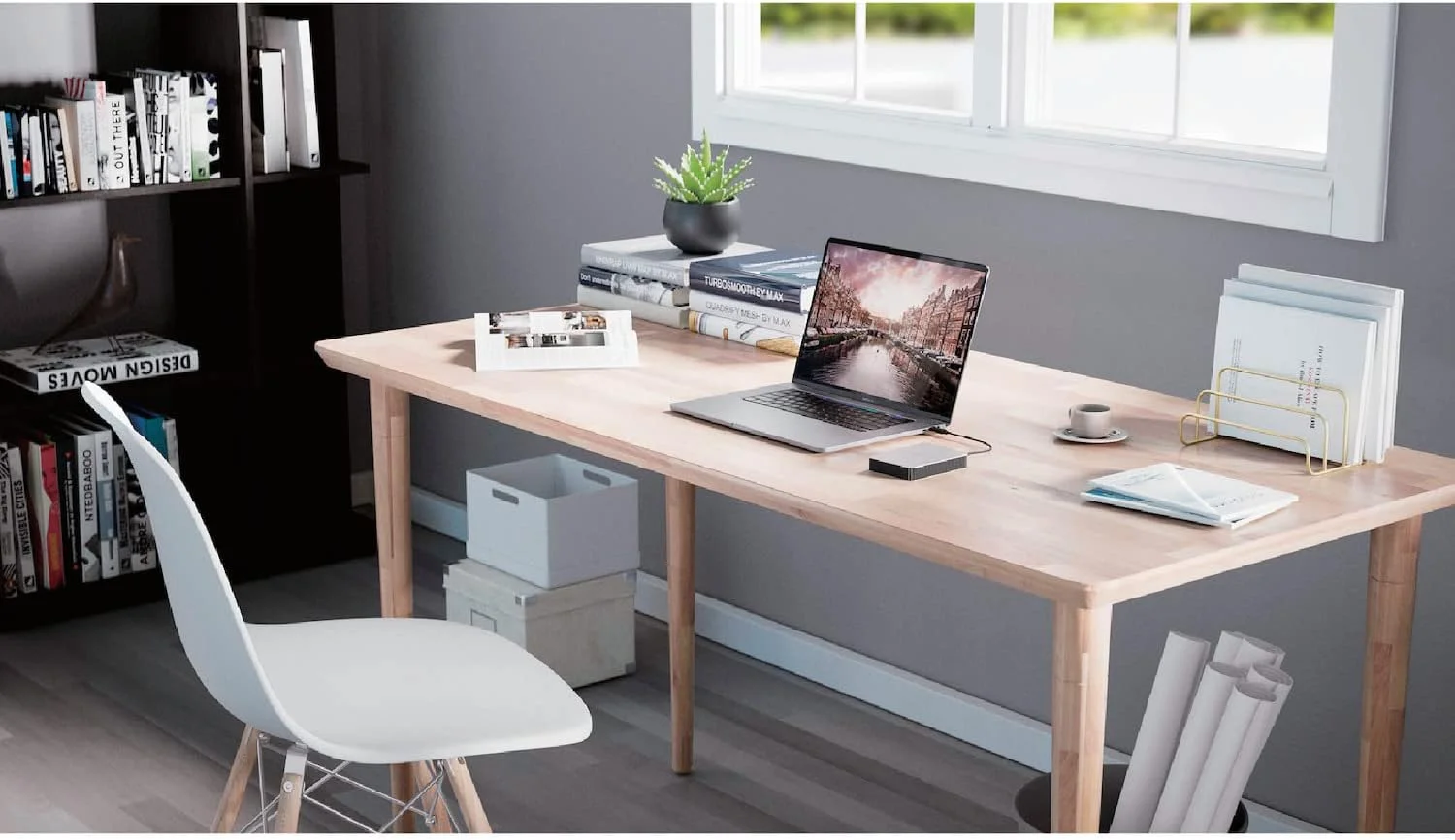 هارد اکسترنال قابل حمل لسی موبایل درایو مون 5 ترابایت، USB-C، سازگار با PC، Mac، iPad و iPhone، همراه با Adobe Creative Cloud (STLP5000400)