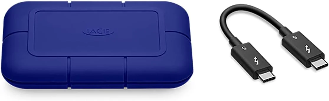 هارد اس اس دی اکسترنال 2 ترابایتی LaCie Rugged SSD Pro5، مناسب برای PC، مک و آیپد، TB5، سرعت 6700/5300 مگابایت بر ثانیه (STNA2000400)