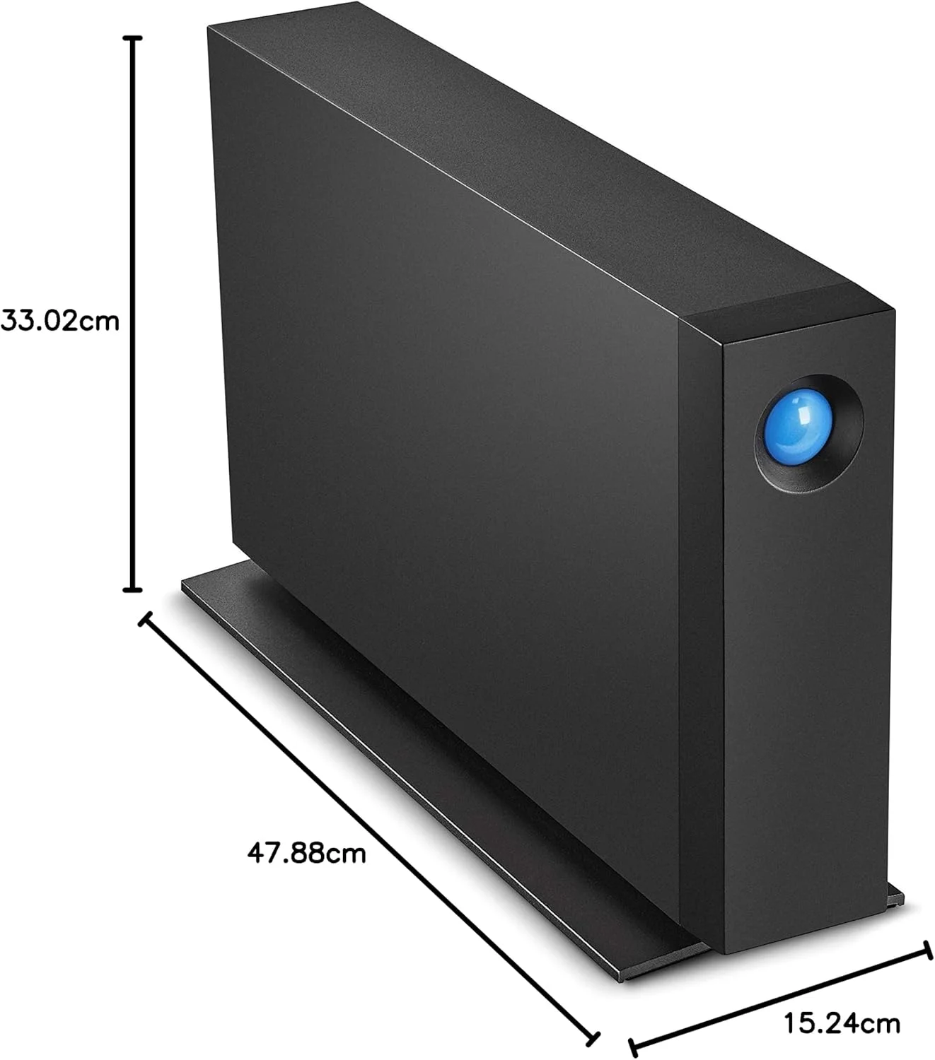 هارد اکسترنال دسکتاپ LaCie d2 Professional با ظرفیت 8 ترابایت، مناسب برای PC، Mac و iPad، اشتراک 1 ماهه Adobe CC (STHA8000800)