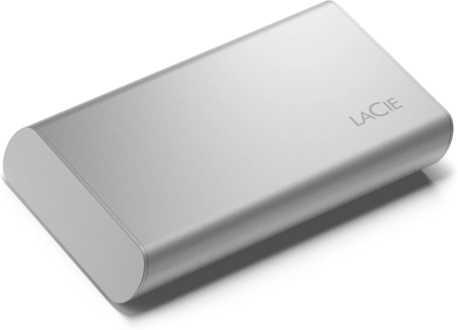 حافظه اس اس دی اکسترنال قابل حمل LaCie، 1 ترابایت، درایو حالت جامد اکسترنال - USB-C، USB 3.2 Gen 2، سرعت تا 1,050 مگابایت بر ثانیه، نقره ای ماه، برای مک، کامپیوتر و آیپد، با خدمات بازیابی (STKS1000400)