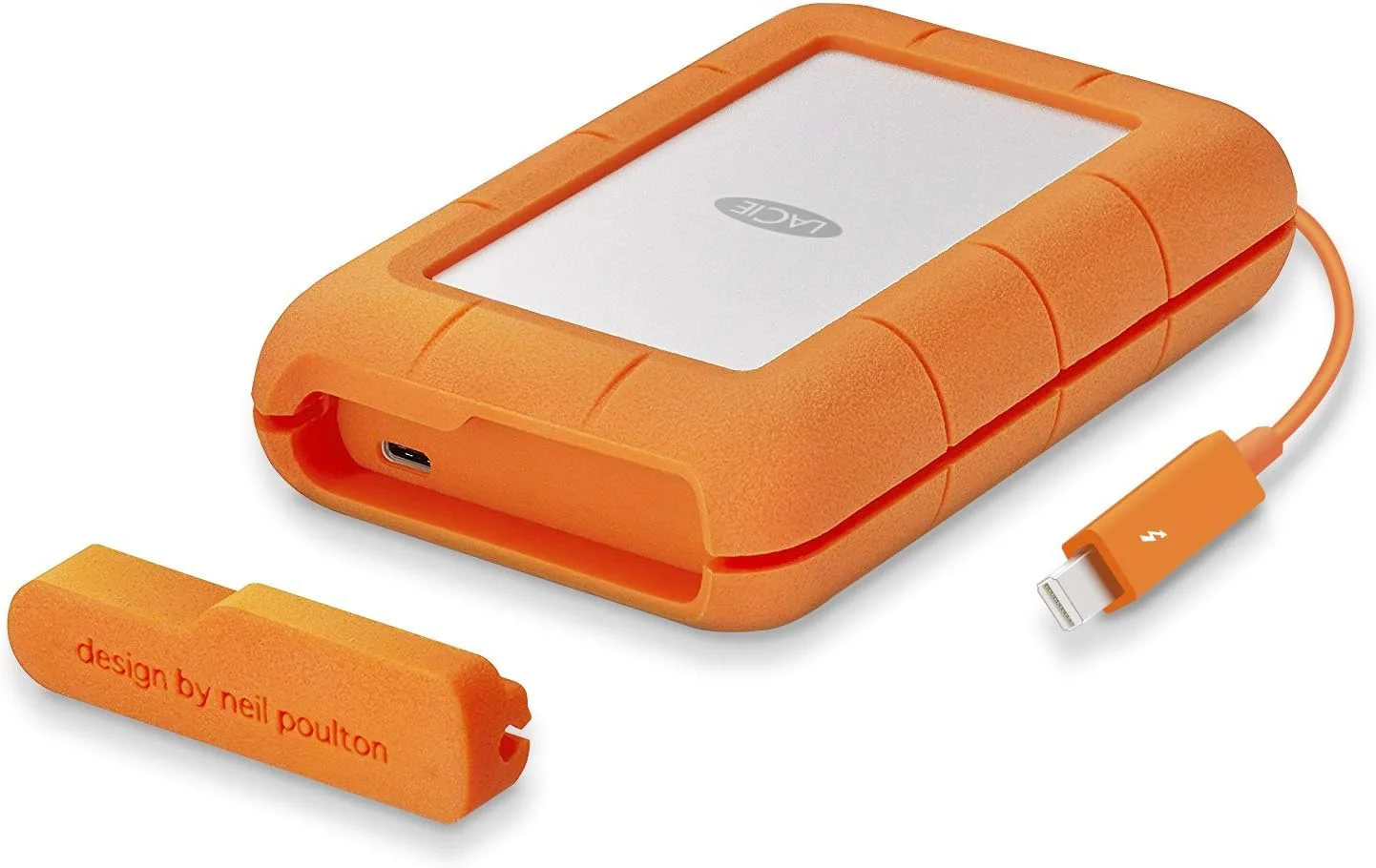 هارد اکسترنال قابل حمل LaCie STFS4000800 Rugged Thunderbolt + USB-C با ظرفیت 4 ترابایت و سایز 2.5 اینچ مقاوم در برابر ضربه برای PC و Mac
