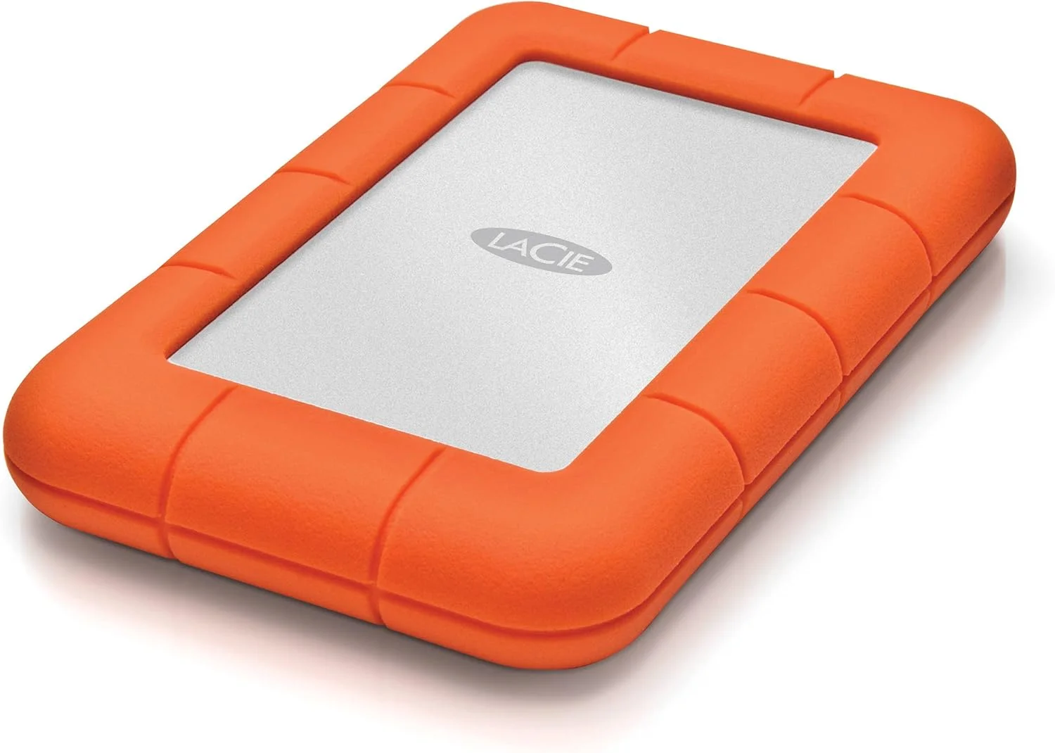 هارد اکسترنال قابل حمل LaCie Rugged Mini با ظرفیت 1 ترابایت، سایز 2.5 اینچ، مناسب برای PC و Mac، مقاوم در برابر ضربه، سقوط و فشار، دارای 2 سال خدمات بازیابی اطلاعات (LAC301558)