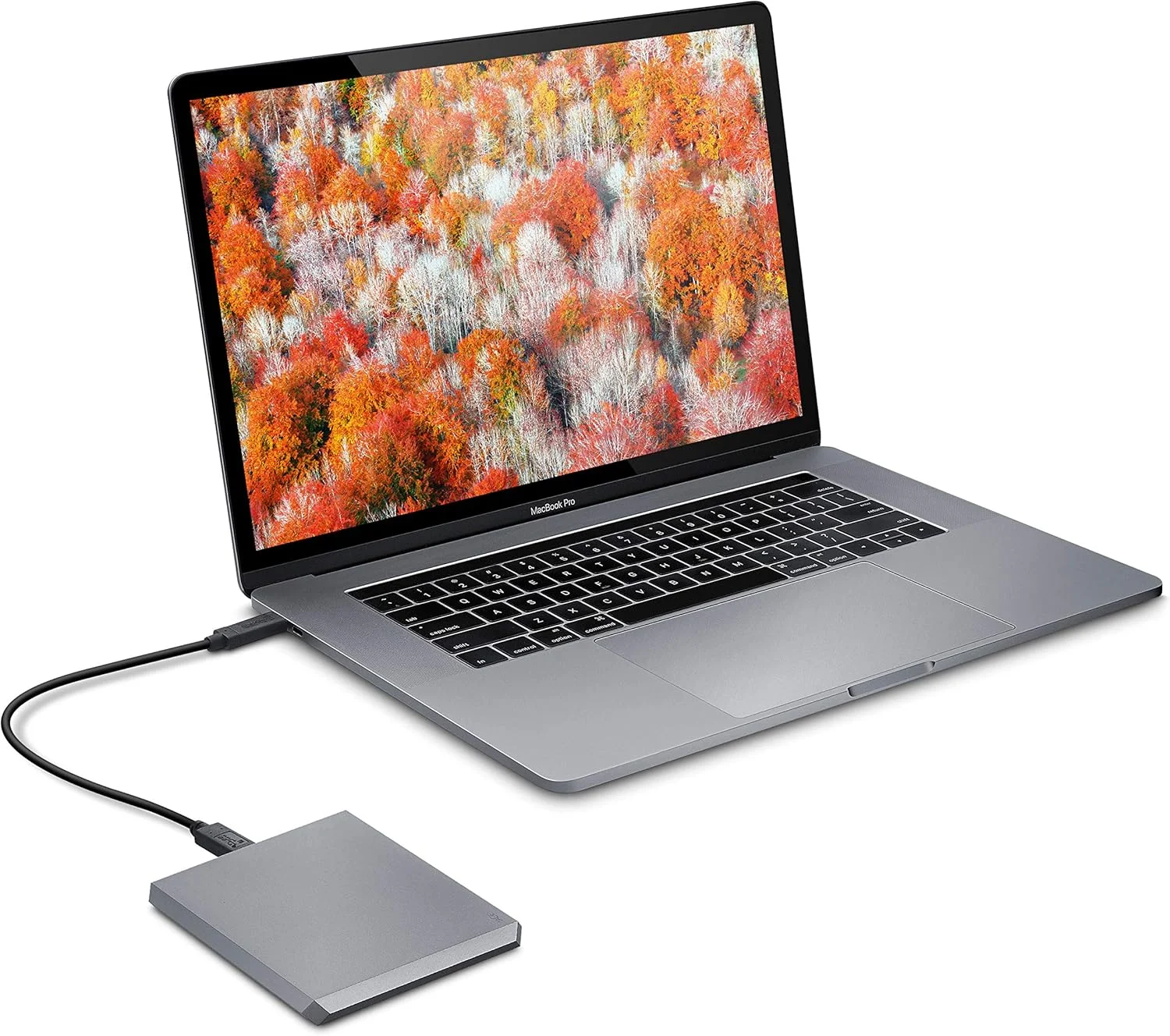 هارد اکسترنال لسی موبایل 2 ترابایت، USB-C، USB 3.0، برای مک و کامپیوتر (STHG2000402) 2.5 اینچ، 2000 گیگابایت - خاکستری فضایی