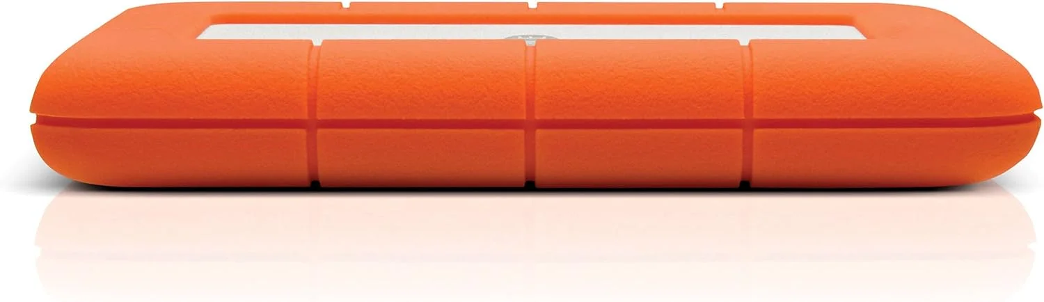 هارد اکسترنال قابل حمل LaCie Rugged Mini با ظرفیت 1 ترابایت، سایز 2.5 اینچ، مناسب برای PC و Mac، مقاوم در برابر ضربه، سقوط و فشار، دارای 2 سال خدمات بازیابی اطلاعات (LAC301558)