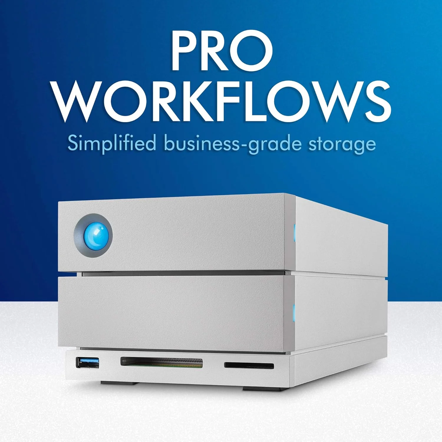 هارد اکسترنال RAID لسی 2big Dock Thunderbolt 3 ظرفیت 28 ترابایت، مناسب برای PC، Mac، iPad و iPhone (STGB28000400)