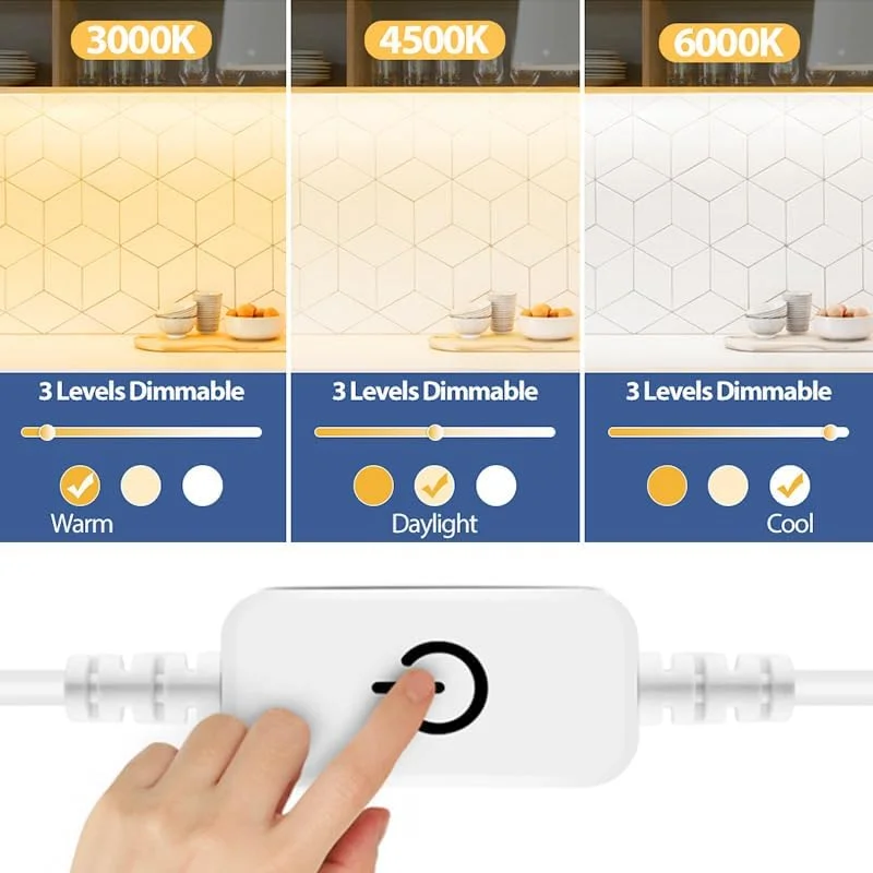 چراغ نواری LED لمسی USB، سفید گرم 3000K، 5 ولت 4 متر 480LED، چراغ های نئون LED با روشنایی بالا، نوار LED نئون ضد آب و دیمر پذیر برای آشپزخانه، اتاق، دکور تلویزیون چراغ نواری LED لمسی USB، سفید گرم 3000K، 5 ولت 4 متر 480LED، چراغ های نئون LED با روشنایی بالا، نوار LED نئون ضد آب و دیمر پذیر برای آشپزخانه، اتاق، دکور تلویزیون
