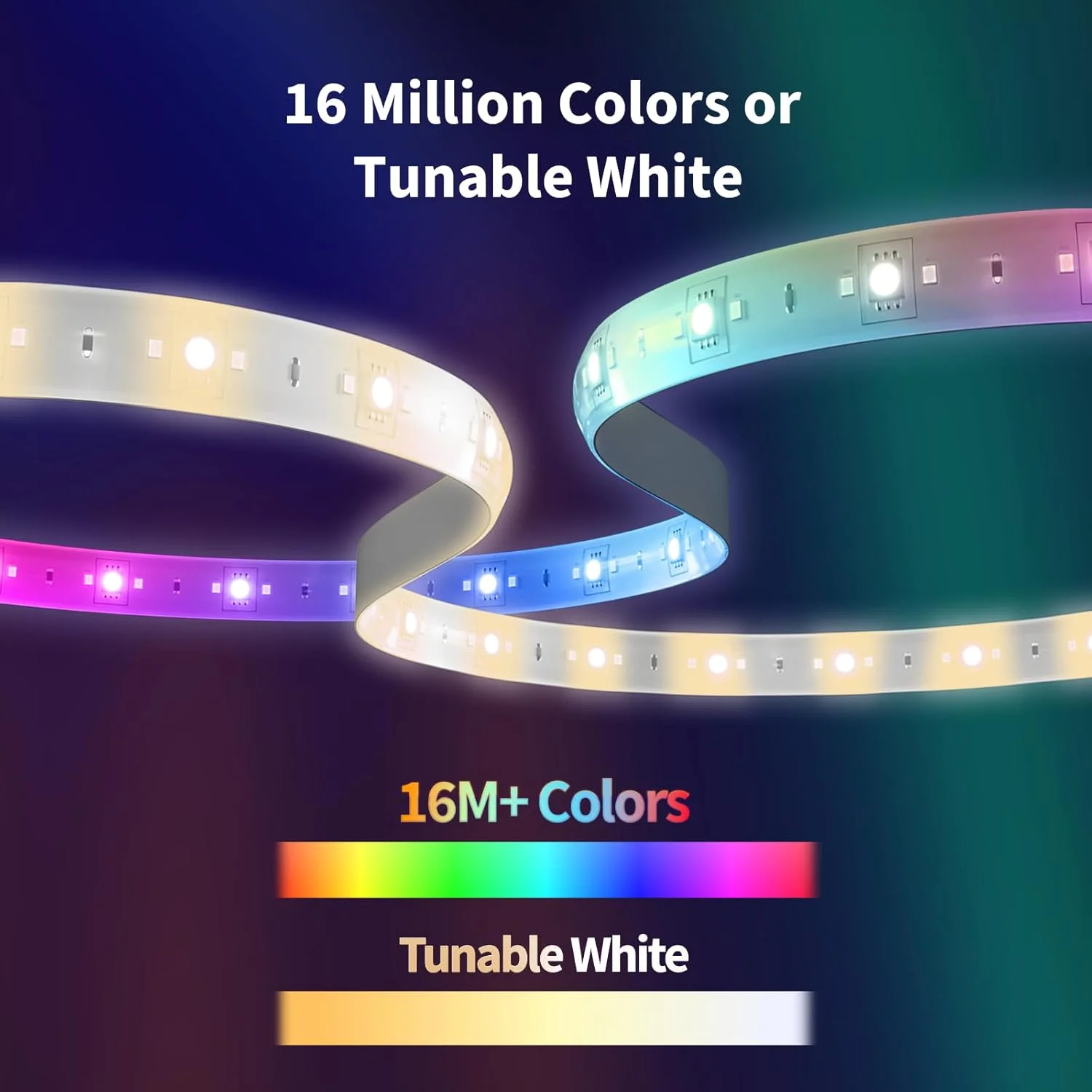 نوار LED هوشمند Aqara مدل T1 با Matter، نیازمند هاب Aqara Zigbee 3.0، عدم پشتیبانی از هابهای متفرقه، نوار LED RGB+IC به طول 6.5 فوت، 16 میلیون رنگ/سفید قابل تنظیم/افکتهای گرادیانی، پشتیبانی از Apple Home و Alexa نوار LED هوشمند Aqara مدل T1 با Matter، نیازمند هاب Aqara Zigbee 3.0، عدم پشتیبانی از هابهای متفرقه، نوار LED RGB+IC به طول 6.5 فوت، 16 میلیون رنگ/سفید قابل تنظیم/افکتهای گرادیانی، پشتیبانی از Apple Home و Alexa