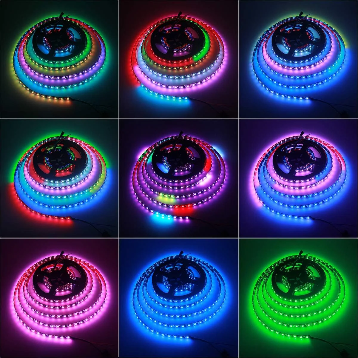 نوار LED آدرس پذیر RGB آلیتُو WS2811، نوار چراغ LED 12 ولت، 5 متر، 300 LED، رنگ رویایی قابل برنامه ریزی، چراغ پیکسل LED دیجیتال انعطاف پذیر، ضد آب IP65 با پشت چسبنده بسیار قوی 3M VHB نوار LED آدرس پذیر RGB آلیتُو WS2811، نوار چراغ LED 12 ولت، 5 متر، 300 LED، رنگ رویایی قابل برنامه ریزی، چراغ پیکسل LED دیجیتال انعطاف پذیر، ضد آب IP65 با پشت چسبنده بسیار قوی 3M VHB