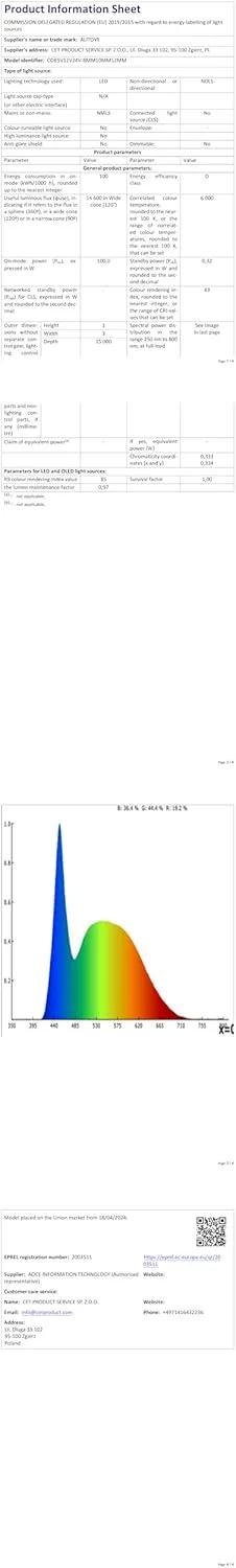 نوار ال ای دی COB آلیتوف، 12 ولت، سفید گرم 3000K، نوار نور ال ای دی 5 متری با تراکم بالا 480LED/M، نور انعطاف پذیر غیر ضد آب IP30 با عرض 8 میلی متر، 2400LED برای دکوراسیون داخلی منزل نوار ال ای دی COB آلیتوف، 12 ولت، سفید گرم 3000K، نوار نور ال ای دی 5 متری با تراکم بالا 480LED/M، نور انعطاف پذیر غیر ضد آب IP30 با عرض 8 میلی متر، 2400LED برای دکوراسیون داخلی منزل