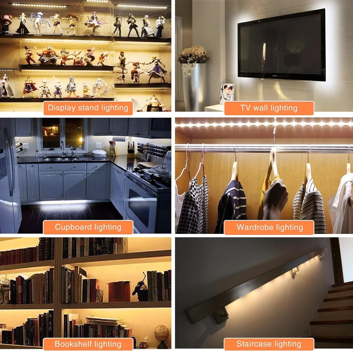 نوار LED با باتری ECVV® | نوار LED 2 متری 150 LED با باتری، نوار LED سفید | نوار چراغ های LED ضد آب با باتری برای فضای باز و داخلی | خود چسب نوار LED با باتری ECVV® | نوار LED 2 متری 150 LED با باتری، نوار LED سفید | نوار چراغ های LED ضد آب با باتری برای فضای باز و داخلی | خود چسب