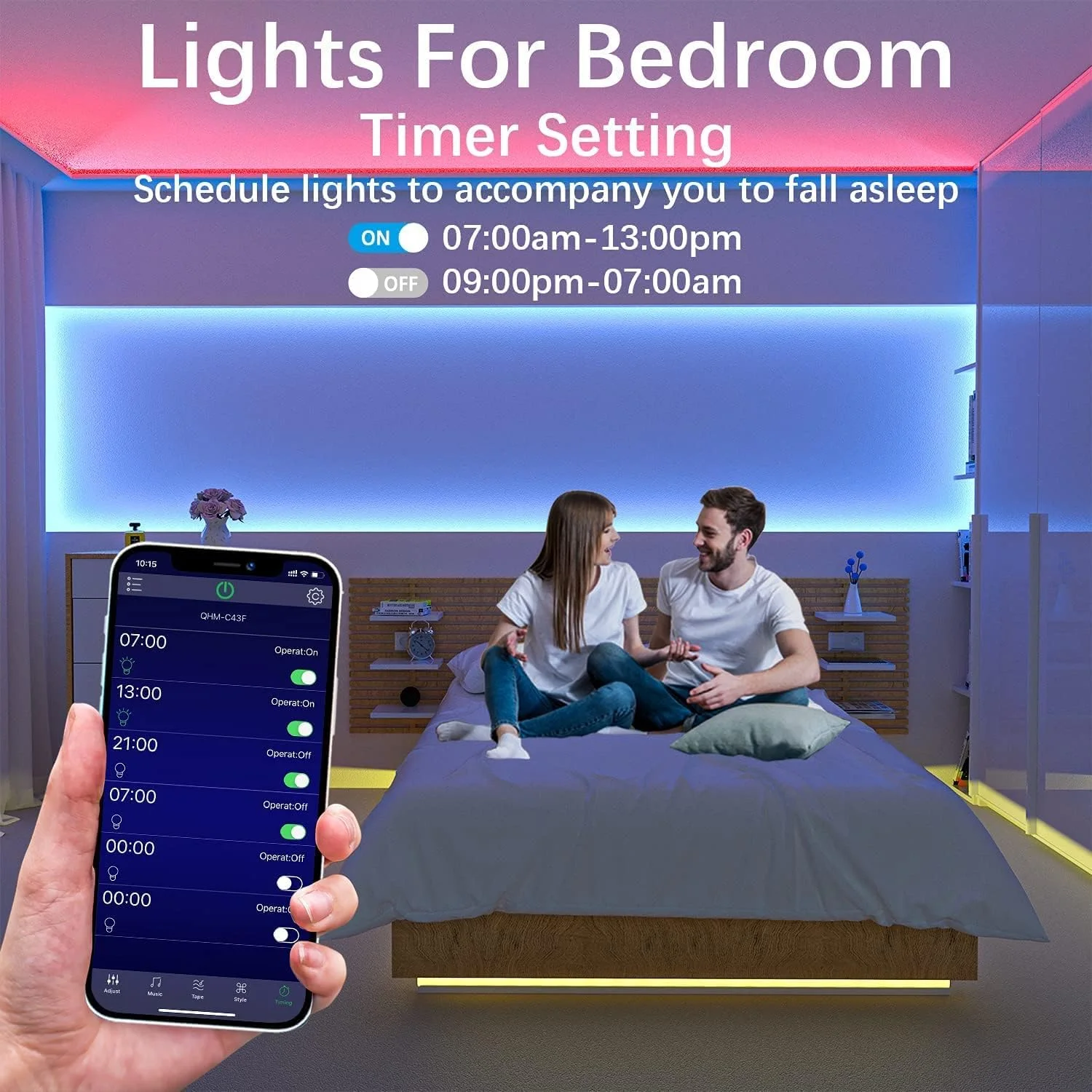 نوار چراغ LED بلوتوثی 20 متری Cozylady، نوارهای چراغ LED کنترل شده توسط برنامه تلفن هوشمند، نوار چراغ LED همگام سازی موسیقی برای دکوراسیون اتاق خواب، دکوراسیون اتاق، اتاق کودکان نوار چراغ LED بلوتوثی 20 متری Cozylady، نوارهای چراغ LED کنترل شده توسط برنامه تلفن هوشمند، نوار چراغ LED همگام سازی موسیقی برای دکوراسیون اتاق خواب، دکوراسیون اتاق، اتاق کودکان