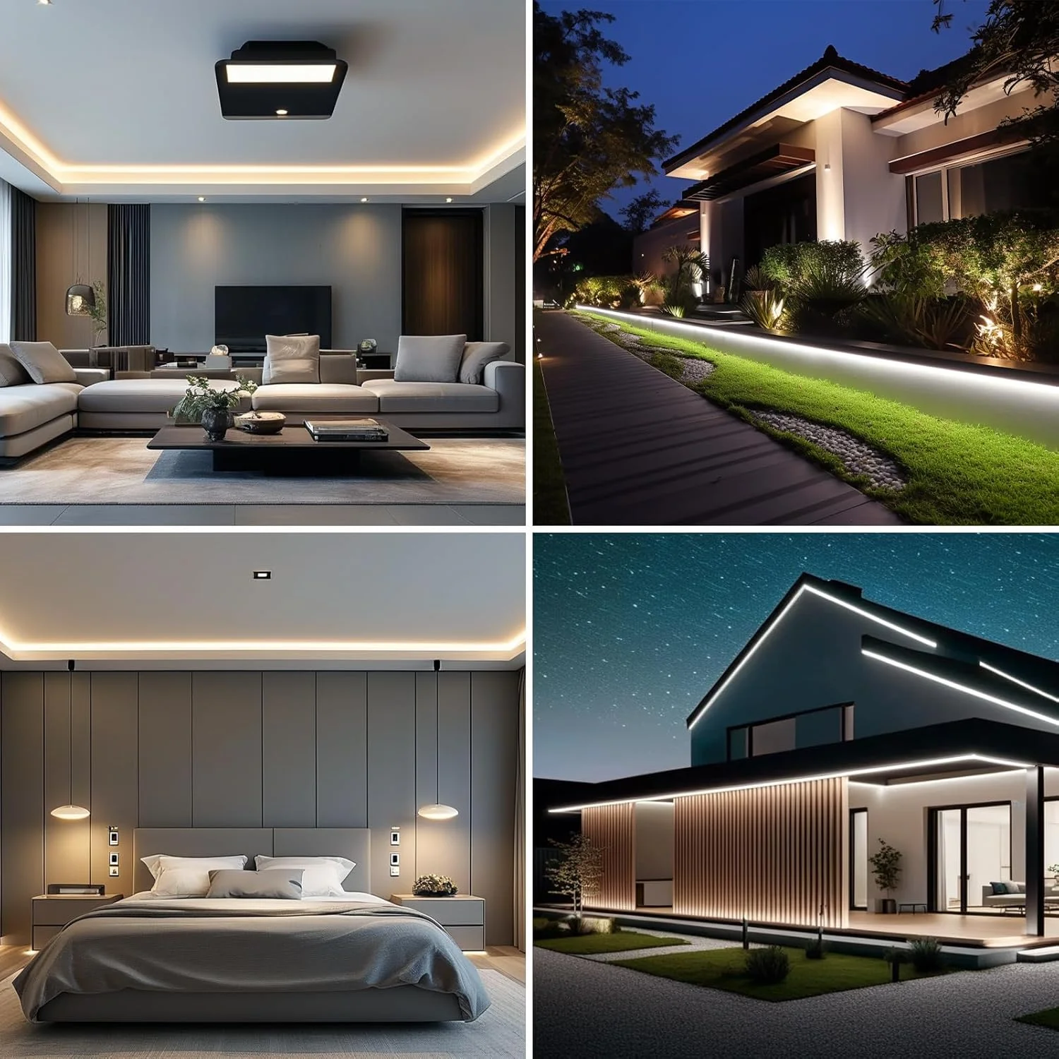 نوار ال ای دی COB بنلون 220 ولت، ضد آب مناسب فضای باز، 20 متر، 4000 کلوین سفید طبیعی، نوار ال ای دی انعطاف پذیر قابل برش 200 وات CRI 90+ بدون ترانسفورماتور، برای اتاق خواب، گیمینگ، دفتر، آلاچیق فضای باز