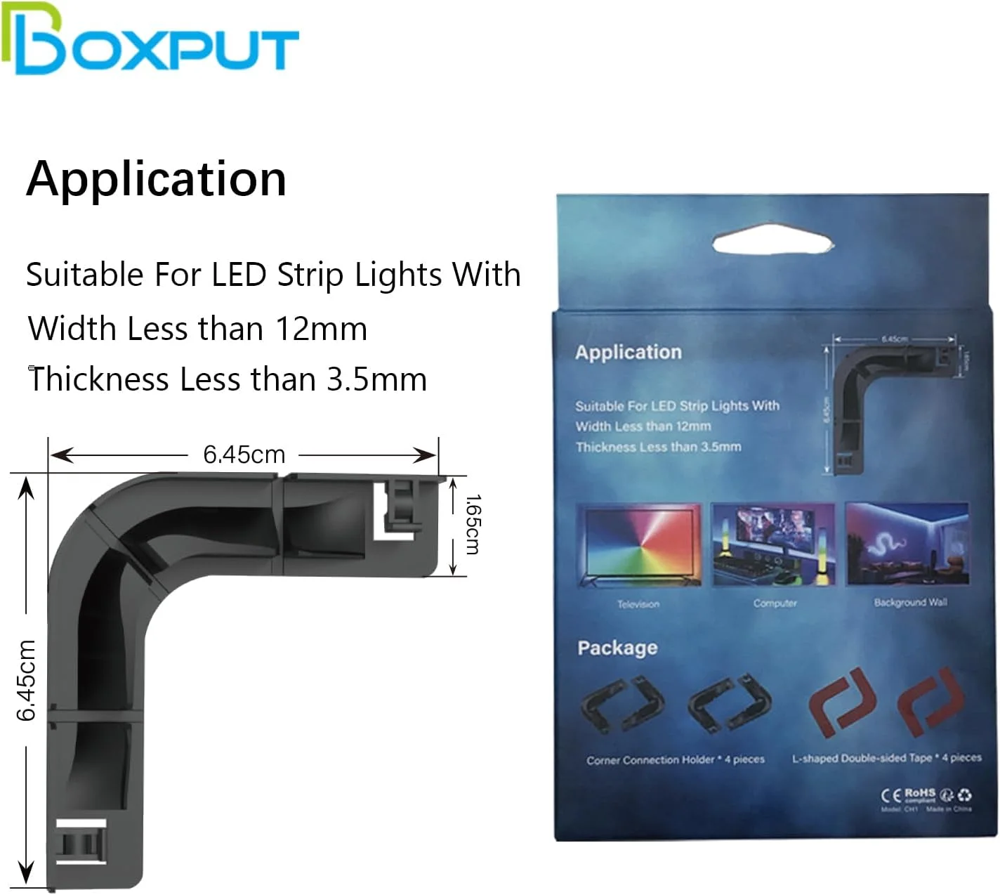اتصال دهنده گوشه نوار LED باکس پوت، جایگزین نگهدارنده اتصال نوار LED، گیره های نصب نوار LED، اتصال دهنده های بدون فاصله برای نوارهای LED 8 تا 12 میلی متری مدل CH1 اتصال دهنده گوشه نوار LED باکس پوت، جایگزین نگهدارنده اتصال نوار LED، گیره های نصب نوار LED، اتصال دهنده های بدون فاصله برای نوارهای LED 8 تا 12 میلی متری مدل CH1