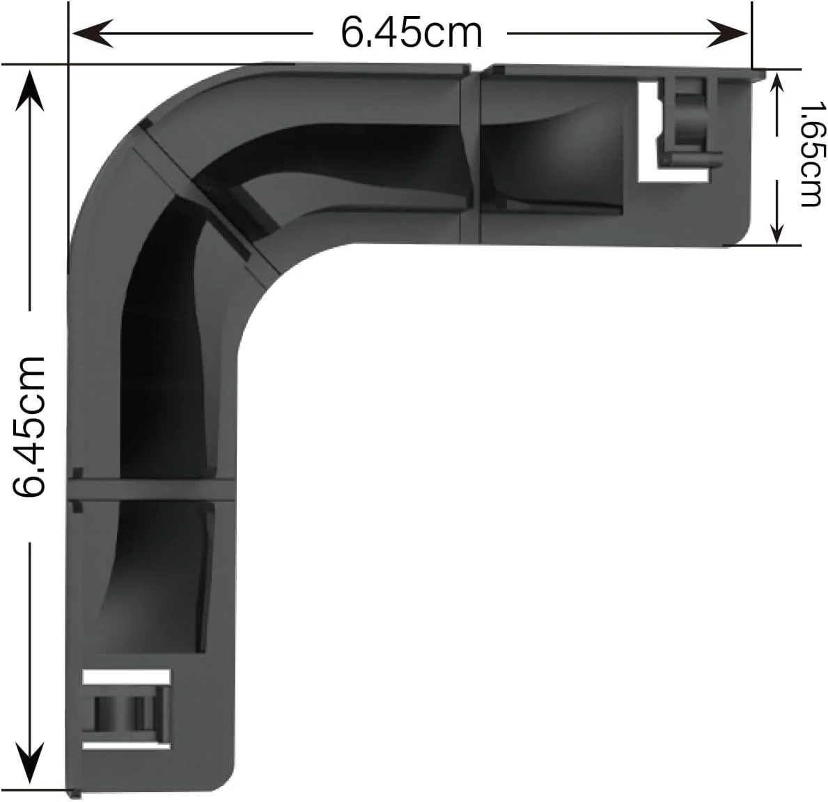 اتصال دهنده گوشه نوار نور LED باکسپوت، جایگزین نگهدارنده اتصال نوار نور LED، گیره های نصب نوار LED، اتصال دهنده های بدون شکاف برای نوارهای نور LED 8 تا 12 میلی متری مدل CH1