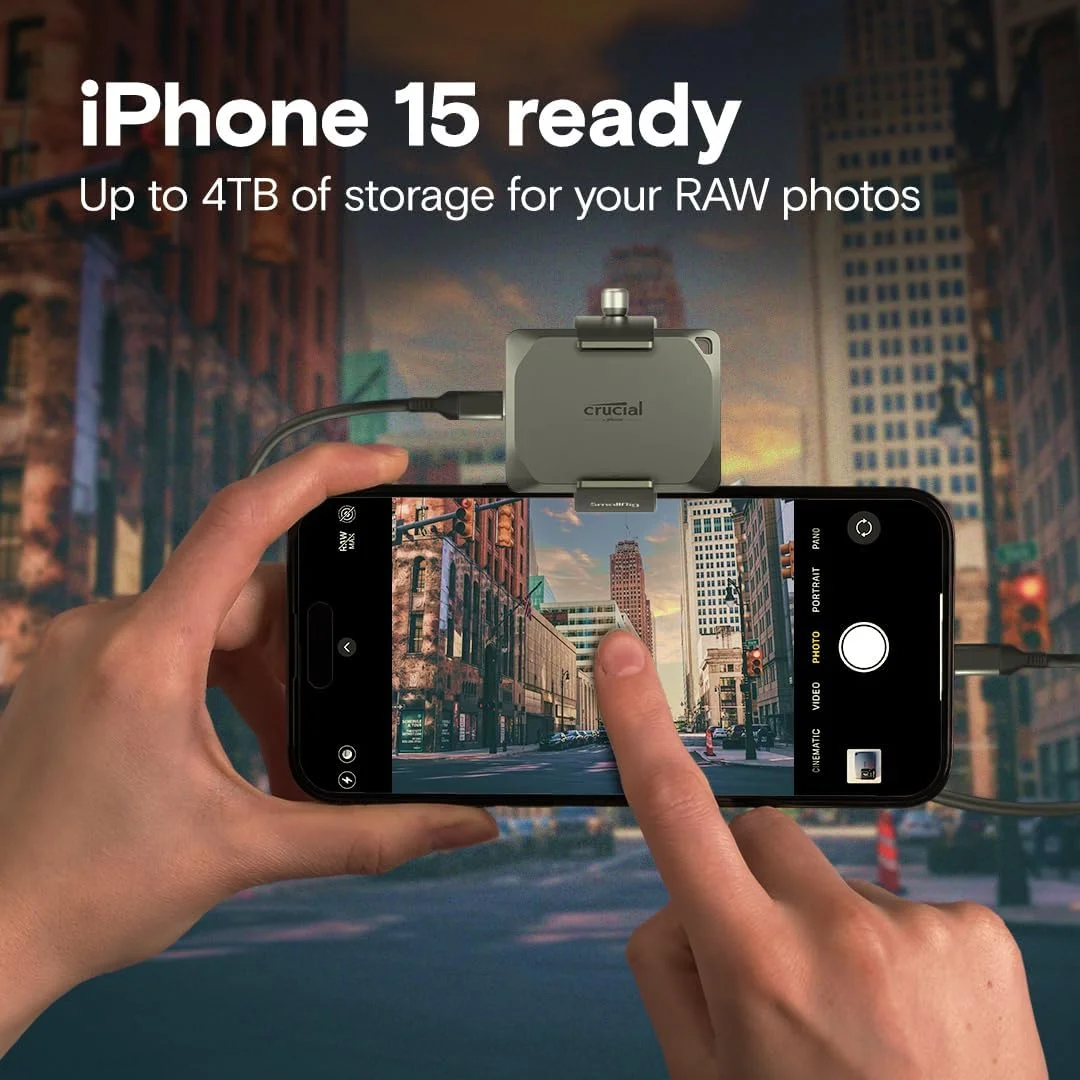 حافظه اس اس دی اکسترنال قابل حمل کروشیال X9 Pro با ظرفیت 2 ترابایت - سرعت خواندن و نوشتن تا 1050 مگابایت بر ثانیه - مقاوم در برابر آب و گرد و غبار، سازگار با PC و Mac، همراه با پیشنهاد Mylio Photos+ - درایو حالت جامد خارجی USB 3.2 - مدل CT2000X9PROSSD902 حافظه اس اس دی اکسترنال قابل حمل کروشیال X9 Pro با ظرفیت 2 ترابایت - سرعت خواندن و نوشتن تا 1050 مگابایت بر ثانیه - مقاوم در برابر آب و گرد و غبار، سازگار با PC و Mac، همراه با پیشنهاد Mylio Photos+ - درایو حالت جامد خارجی USB 3.2 - مدل CT2000X9PROSSD902