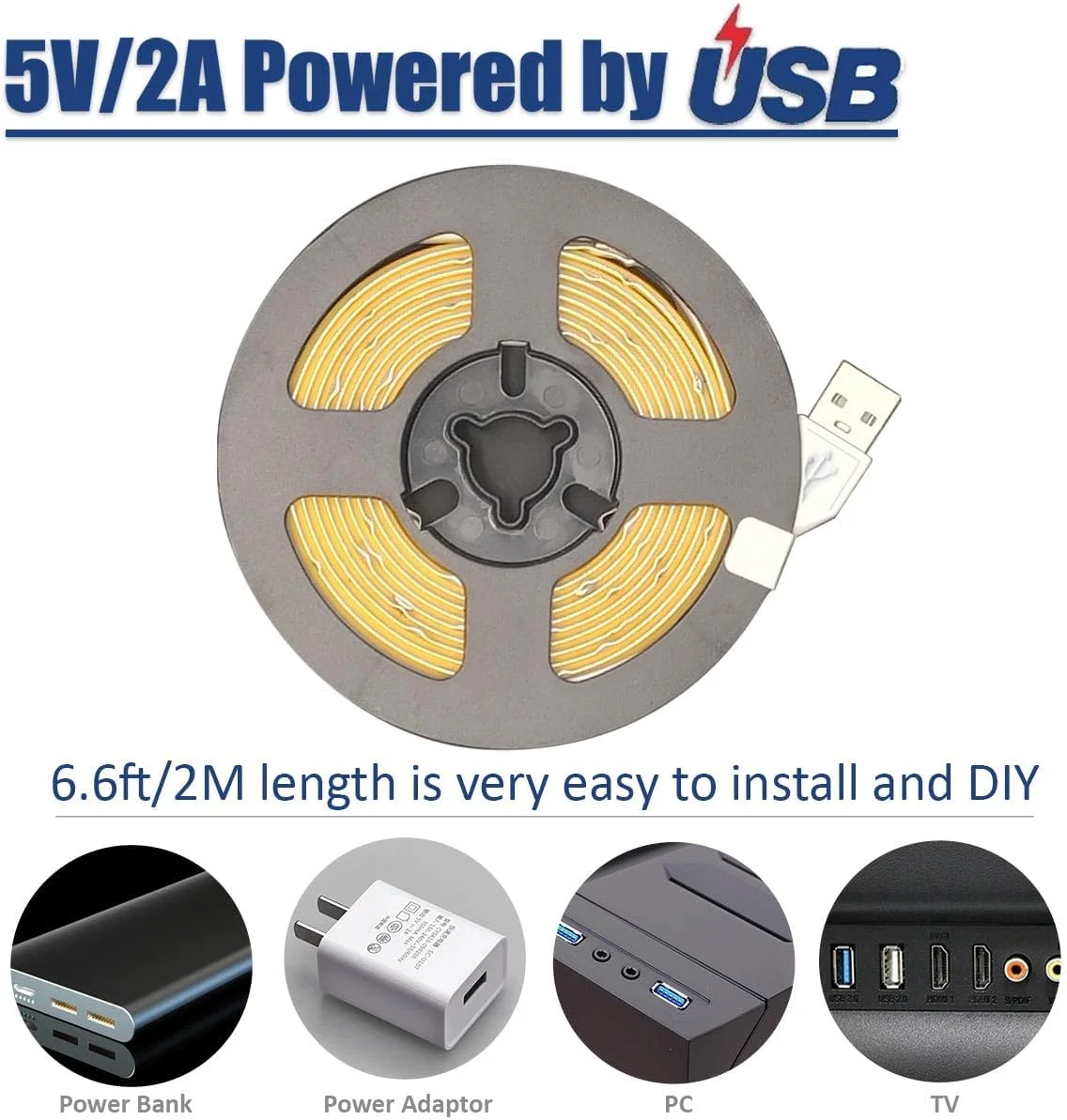 چراغ نواری ال ای دی COB هومینا با دیمر حافظه دار 3 کلیدی، USB 2 متری/6.6 فوت فوق العاده روشن 4000K، چراغ های نواری ال ای دی با CRI 90+، چراغ های طنابی برای اتاق خواب، کابینت، نور پس زمینه تلویزیون آشپزخانه چراغ نواری ال ای دی COB هومینا با دیمر حافظه دار 3 کلیدی، USB 2 متری/6.6 فوت فوق العاده روشن 4000K، چراغ های نواری ال ای دی با CRI 90+، چراغ های طنابی برای اتاق خواب، کابینت، نور پس زمینه تلویزیون آشپزخانه