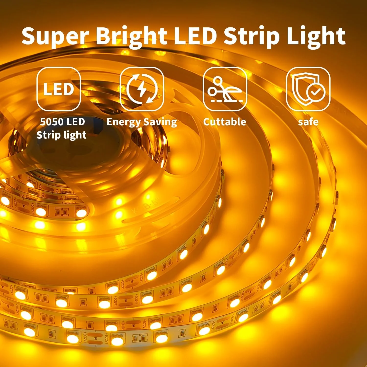 نوار LED زرد 12 ولت iNextStation، 5 متر (16.4 فوت) 300 LED SMD5050، نوار LED انعطاف پذیر قابل برش، نوار LED برای دکوراسیون داخلی منزل، آشپزخانه، بار، جشنواره (آداپتور برق شامل نمی شود) نوار LED زرد 12 ولت iNextStation، 5 متر (16.4 فوت) 300 LED SMD5050، نوار LED انعطاف پذیر قابل برش، نوار LED برای دکوراسیون داخلی منزل، آشپزخانه، بار، جشنواره (آداپتور برق شامل نمی شود)