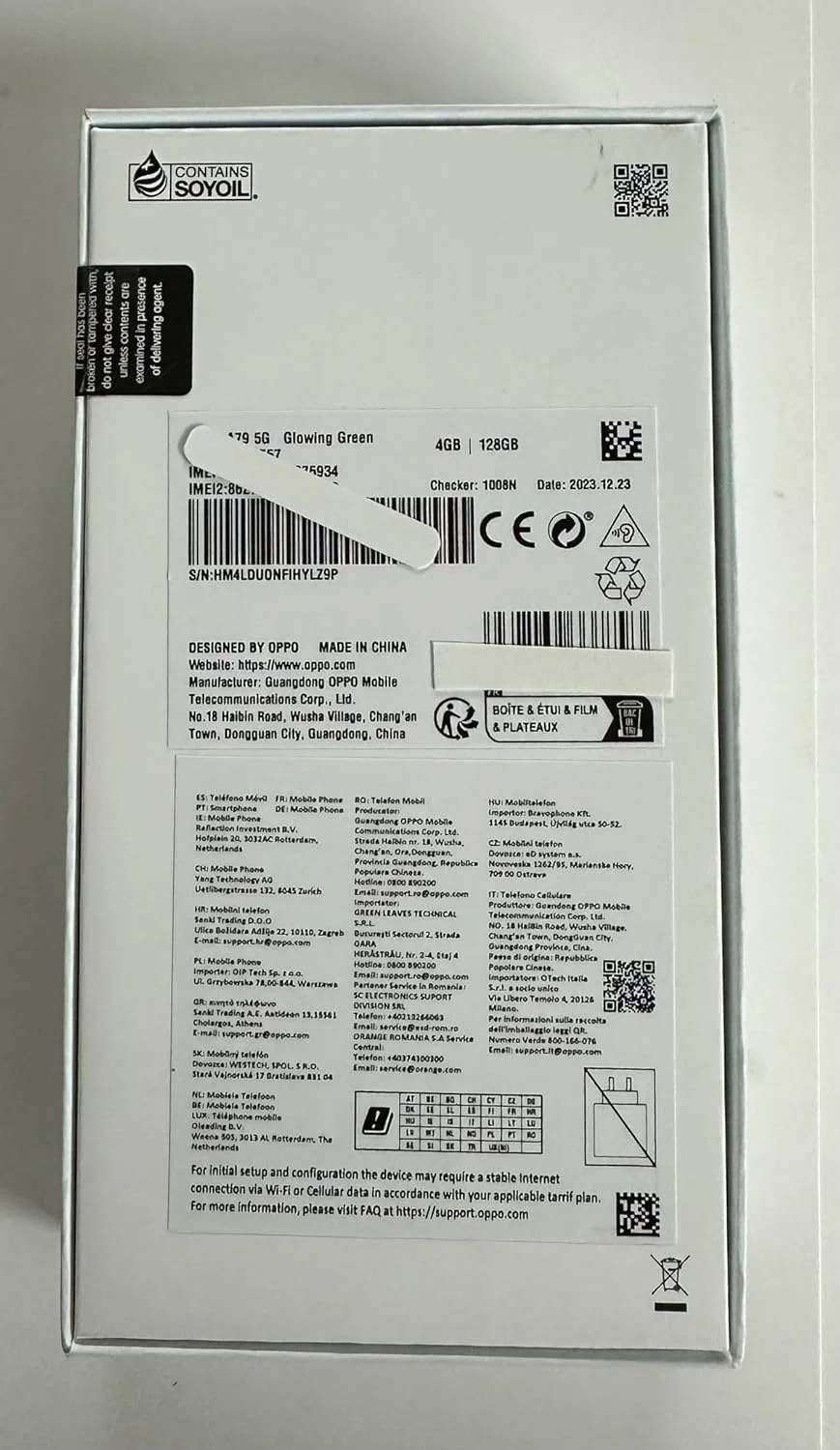 گوشی هوشمند اوپو A79 5G دو سیم کارت 128 گیگابایت حافظه داخلی + 4 گیگابایت رم (فقط GSM | بدون CDMA) نسخه بین المللی - سبز درخشان