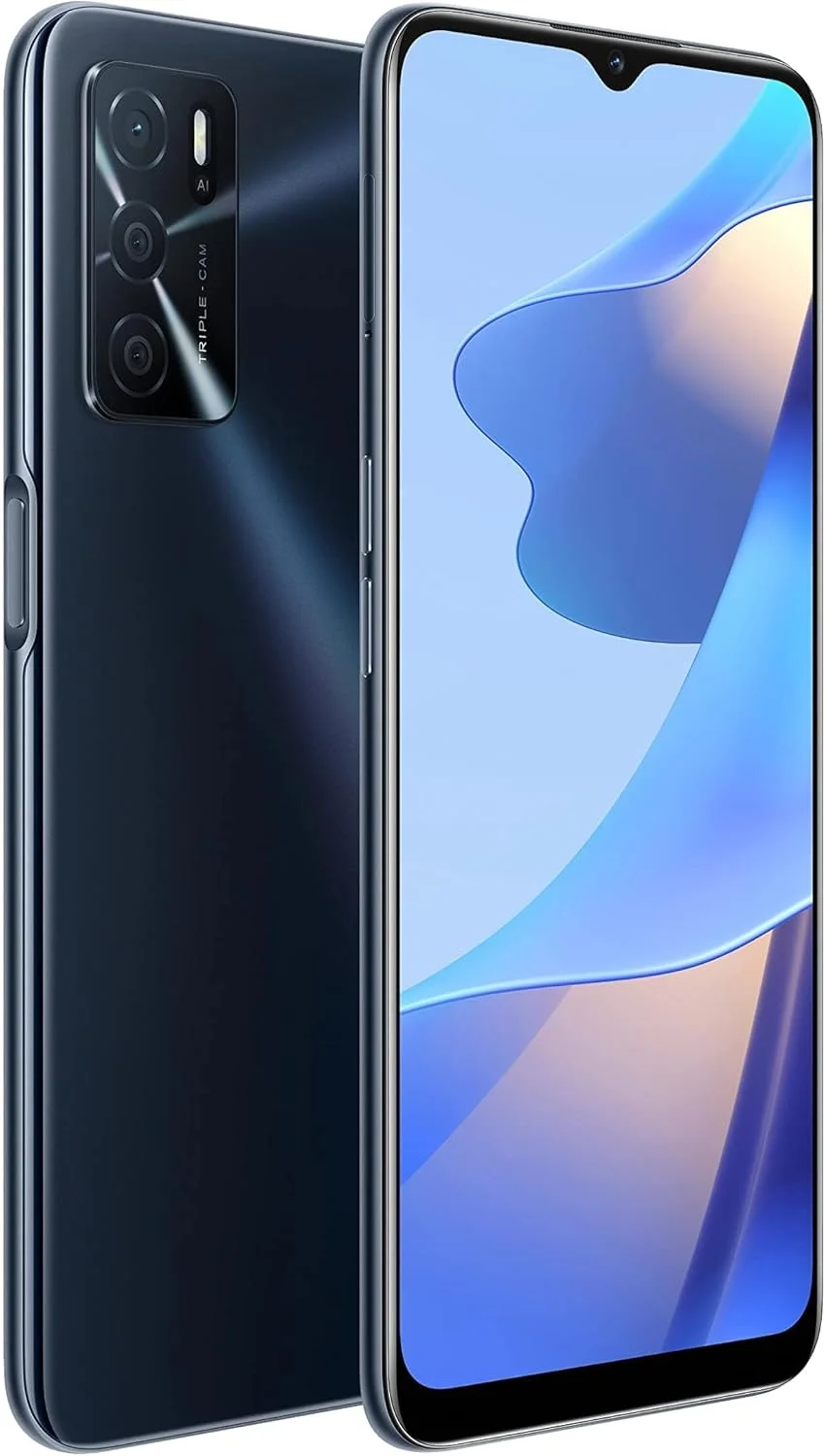 گوشی هوشمند OPPO A16s، باتری بادوام 5000 میلی آمپر ساعتی، رم 4 گیگابایت + رام 64 گیگابایت قابل ارتقا، صفحه نمایش 6.52 اینچی 60 هرتز، دوربین سه گانه هوش مصنوعی 13+2+2 مگاپیکسل، NFC، ColorOS11.1، [نسخه انگلستان]، مشکی