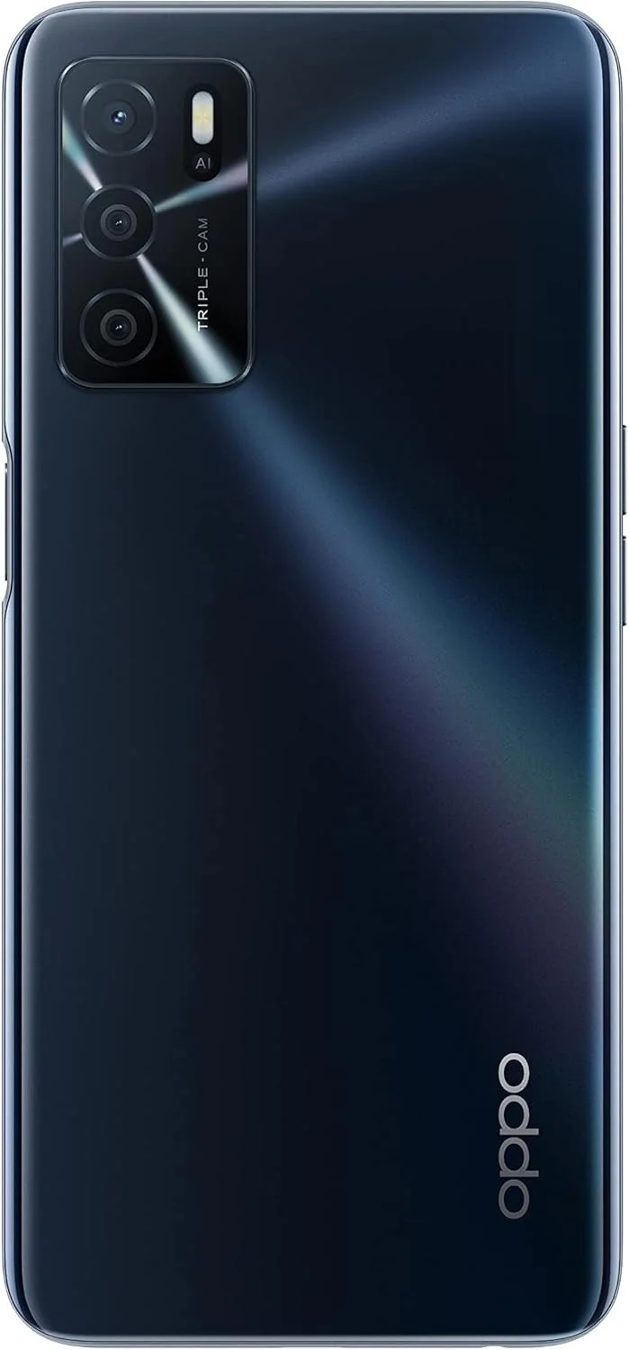 گوشی هوشمند OPPO A16s، باتری بادوام 5000 میلی آمپر ساعتی، رم 4 گیگابایت + رام 64 گیگابایت قابل ارتقا، صفحه نمایش 6.52 اینچی 60 هرتز، دوربین سه گانه هوش مصنوعی 13+2+2 مگاپیکسل، NFC، ColorOS11.1، [نسخه انگلستان]، مشکی