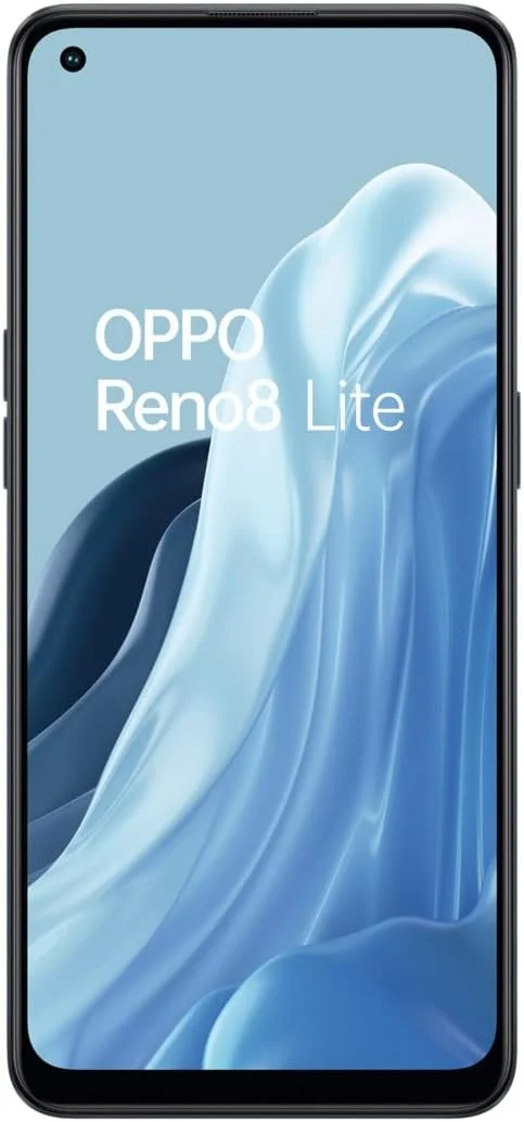 گوشی موبایل اوپو Reno 8 Lite دو سیم کارت 128 گیگابایت حافظه داخلی + 8 گیگابایت رم (فقط GSM | بدون CDMA) نسخه بین المللی آنلاک شده کارخانه ای 5G (مشکی کیهانی)