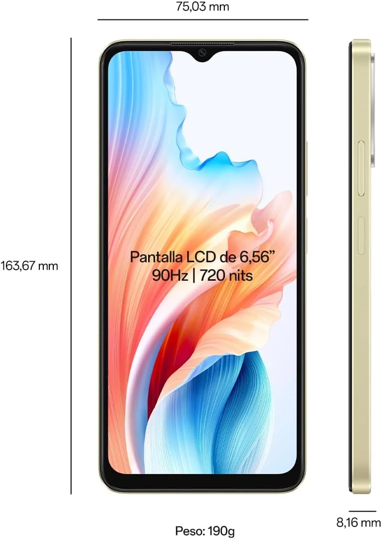 گوشی موبایل اوپو A38 با حافظه داخلی 128 گیگابایت و رم 4 گیگابایت، دو سیم کارت 4G (مشکی درخشان) - نسخه بین المللی گوشی موبایل اوپو A38 با حافظه داخلی 128 گیگابایت و رم 4 گیگابایت، دو سیم کارت 4G (مشکی درخشان) - نسخه بین المللی