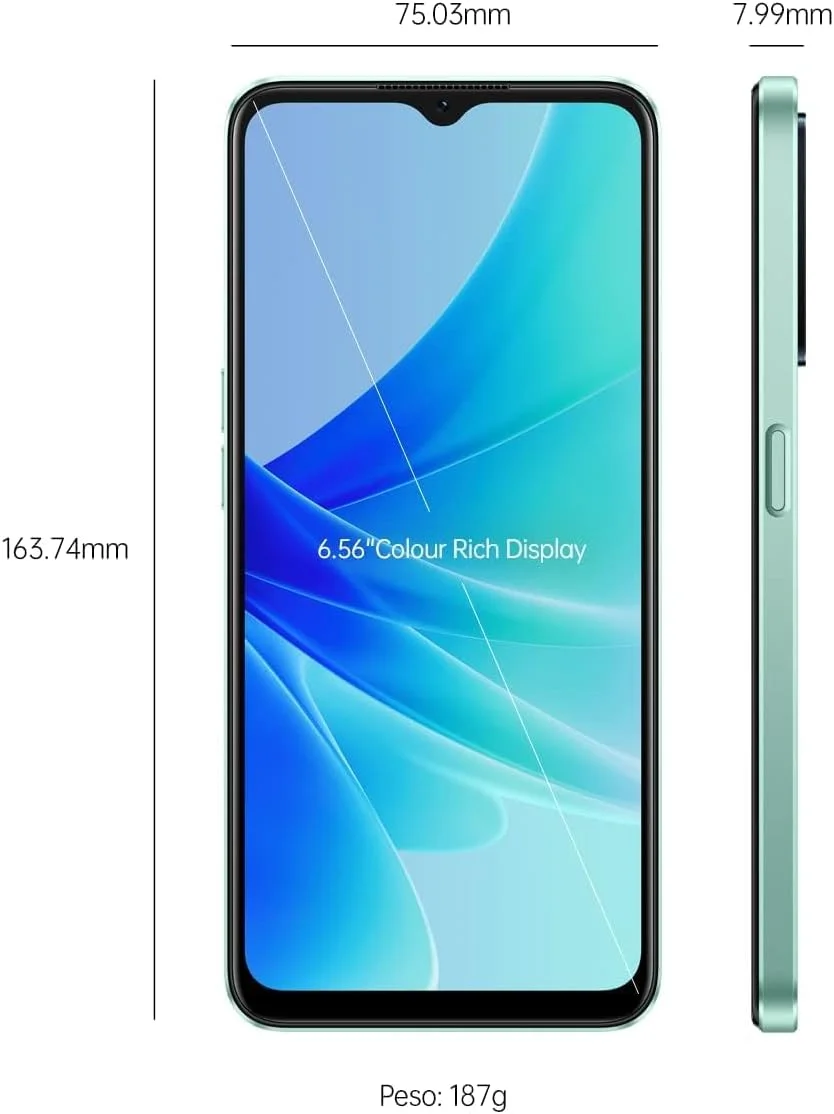 گوشی هوشمند OPPO A57، MediaTek MT6765، صفحه نمایش 6.56 اینچی HD+ 60 هرتز، دوربین دوگانه پشتی 50 مگاپیکسل + 13 مگاپیکسل، دوربین جلویی 8 مگاپیکسل، رم 4 گیگابایت + رام 64 گیگابایت با قابلیت افزایش رم، 5000 میلی آمپر ساعت 33 وات Supervooc، IPX4، سبز درخشان گوشی هوشمند OPPO A57، MediaTek MT6765، صفحه نمایش 6.56 اینچی HD+ 60 هرتز، دوربین دوگانه پشتی 50 مگاپیکسل + 13 مگاپیکسل، دوربین جلویی 8 مگاپیکسل، رم 4 گیگابایت + رام 64 گیگابایت با قابلیت افزایش رم، 5000 میلی آمپر ساعت 33 وات Supervooc، IPX4، سبز درخشان
