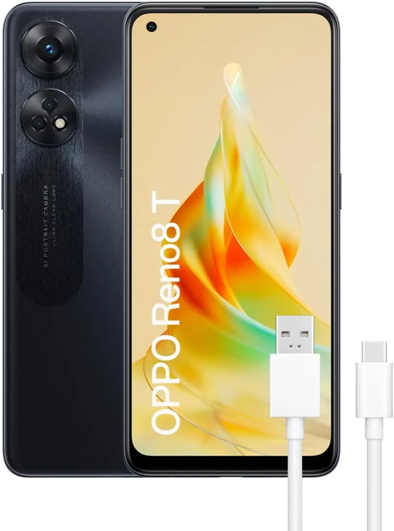گوشی موبایل اوپو Reno8T (4G) دو سیم کارت 128 گیگابایت حافظه داخلی + 8 گیگابایت رم نسخه بین المللی (مشکی ستاره ای) - آنلاک شده کارخانه