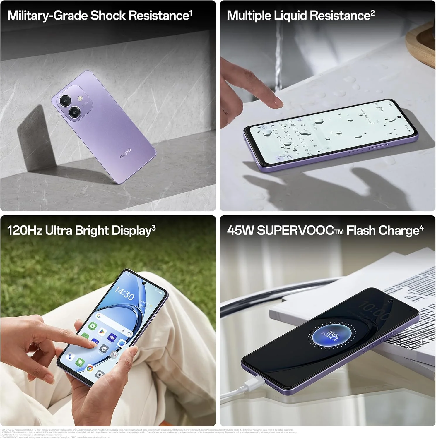 اوپو A3X 5G (مشکی براق، 4 گیگابایت رم، 64 گیگابایت حافظه)|صفحه نمایش 6.67 اینچی HD+ با نرخ تازه سازی 120 هرتز | شارژ سریع 45 واتی SUPERVOOC|با EMI بدون بهره/پیشنهادات تعویض اضافی اوپو A3X 5G (مشکی براق، 4 گیگابایت رم، 64 گیگابایت حافظه)|صفحه نمایش 6.67 اینچی HD+ با نرخ تازه سازی 120 هرتز | شارژ سریع 45 واتی SUPERVOOC|با EMI بدون بهره/پیشنهادات تعویض اضافی