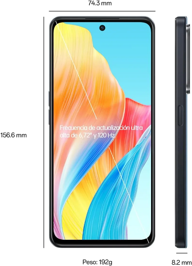 گوشی موبایل اوپو A98 (5G) دو سیم کارت 256 گیگابایت رام + 8 گیگابایت رم (فقط GSM | بدون CDMA) نسخه بین المللی آنلاک فکتوری 5G (مشکی خنک) گوشی موبایل اوپو A98 (5G) دو سیم کارت 256 گیگابایت رام + 8 گیگابایت رم (فقط GSM | بدون CDMA) نسخه بین المللی آنلاک فکتوری 5G (مشکی خنک)