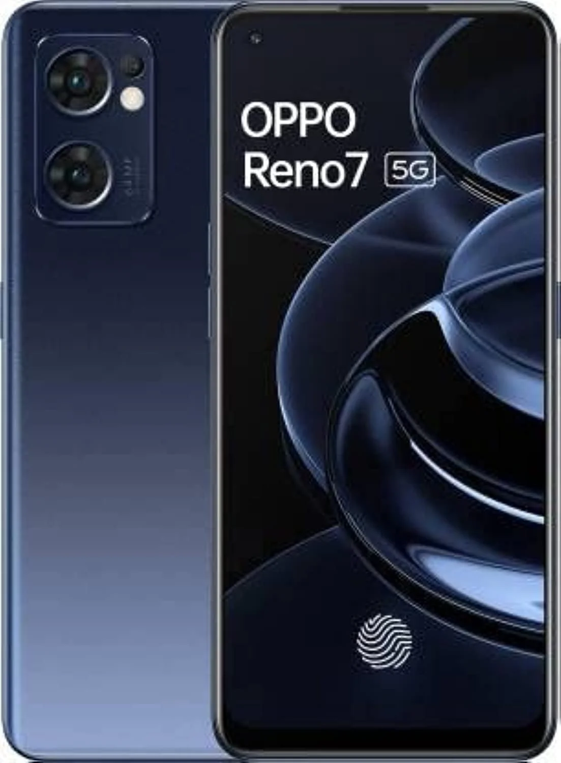 گوشی هوشمند دو سیم کارته OPPO Reno7 5G با حافظه داخلی 256 گیگابایت و رم 8 گیگابایت، شارژ سریع 65 واتی Super VOOC، تلفن همراه 5G آنلاک شده (نسخه امارات متحده عربی) - مشکی ستاره ای