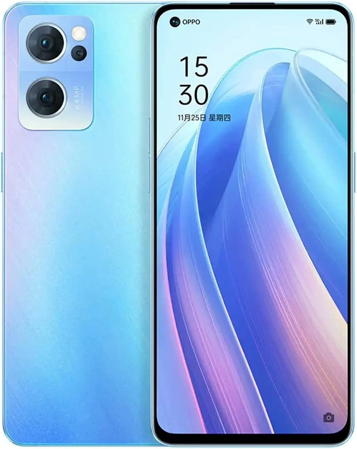 گوشی هوشمند دو سیم کارته OPPO Reno7 Pro 5G با حافظه داخلی 256 گیگابایت و رم 12 گیگابایت، شارژ سریع 65 واتی Super VOOC، تلفن همراه 5G آنلاک شده (نسخه امارات متحده عربی) - آبی استارتریلز