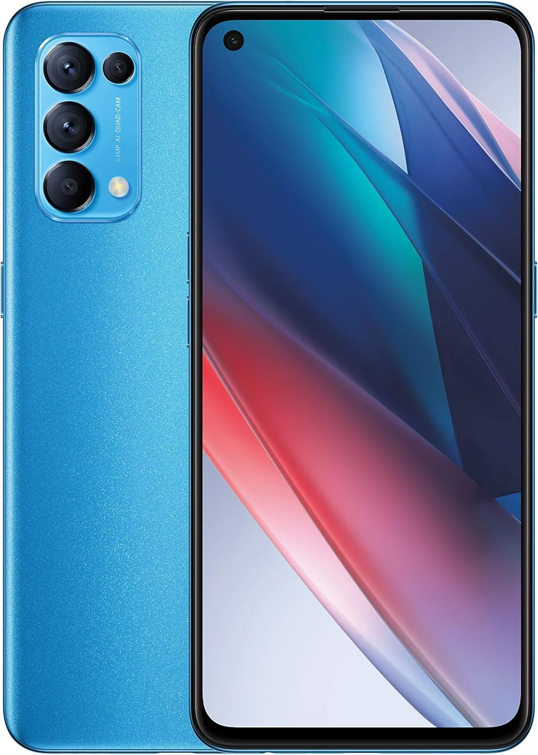 گوشی هوشمند اوپو Find X3 Lite 5G - رم 8 گیگابایت و حافظه داخلی 128 گیگابایت، بدون سیم کارت (6.4 اینچ، دوربین چهارگانه 64 مگاپیکسل، دو سیم کارت) - آبی