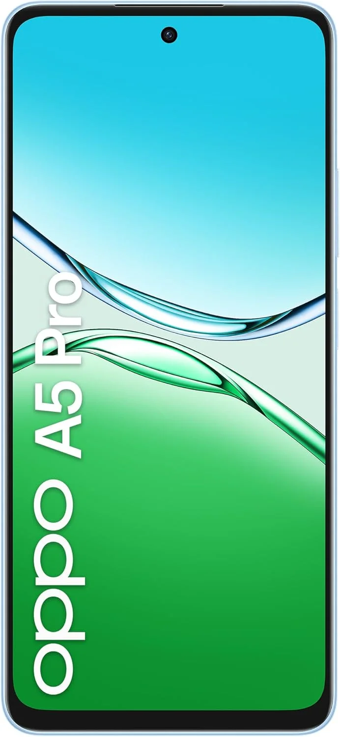 گوشی هوشمند دو سیم کارته Oppo A5 Pro با حافظه داخلی 256 گیگابایت و رم 8 گیگابایت (فقط GSM | بدون CDMA) نسخه بین المللی، آنلاک فکتوری 5G (آبی پر)