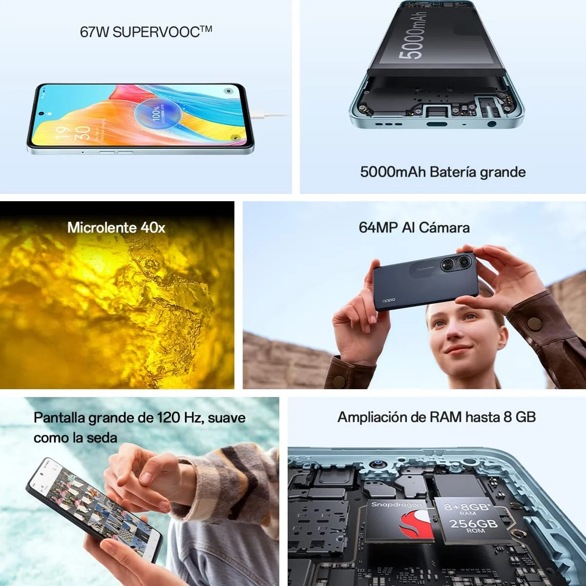 گوشی موبایل اوپو A98 (5G) دو سیم کارت 256 گیگابایت رام + 8 گیگابایت رم (فقط GSM | بدون CDMA) نسخه بین المللی آنلاک شده کارخانه ای (آبی رویایی) گوشی موبایل اوپو A98 (5G) دو سیم کارت 256 گیگابایت رام + 8 گیگابایت رم (فقط GSM | بدون CDMA) نسخه بین المللی آنلاک شده کارخانه ای (آبی رویایی)