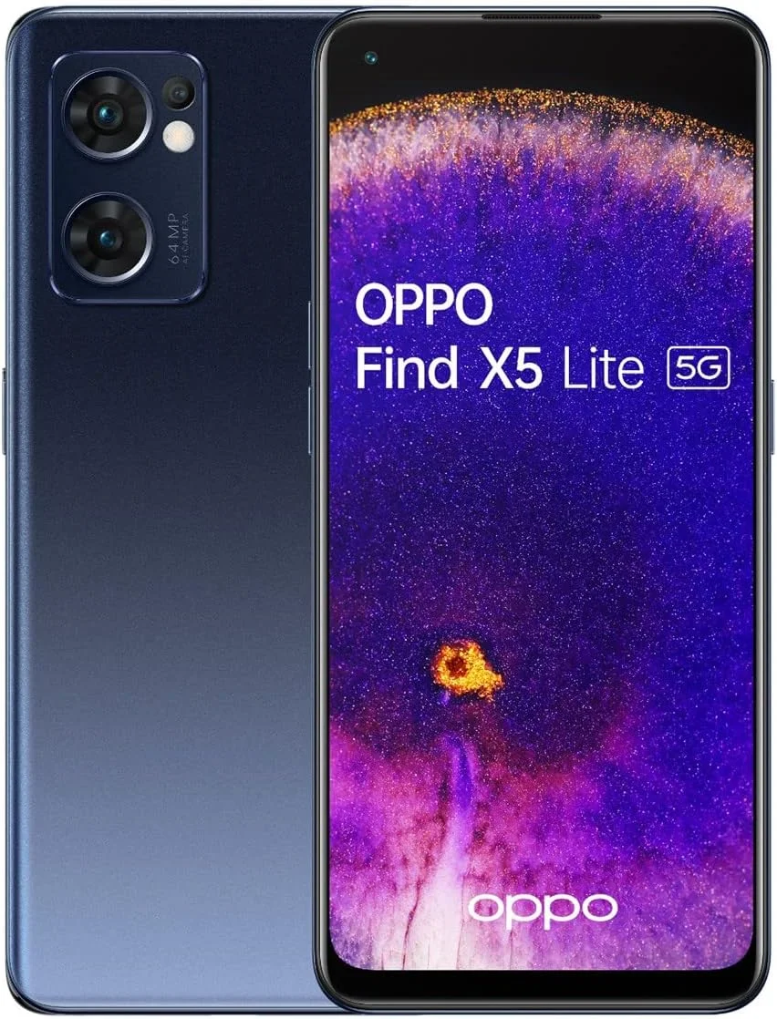 گوشی موبایل اوپو Find X5 Lite 5G دو سیم کارت 256 گیگابایت حافظه داخلی + 8 گیگابایت رم نسخه بین المللی (مشکی ستاره ای)