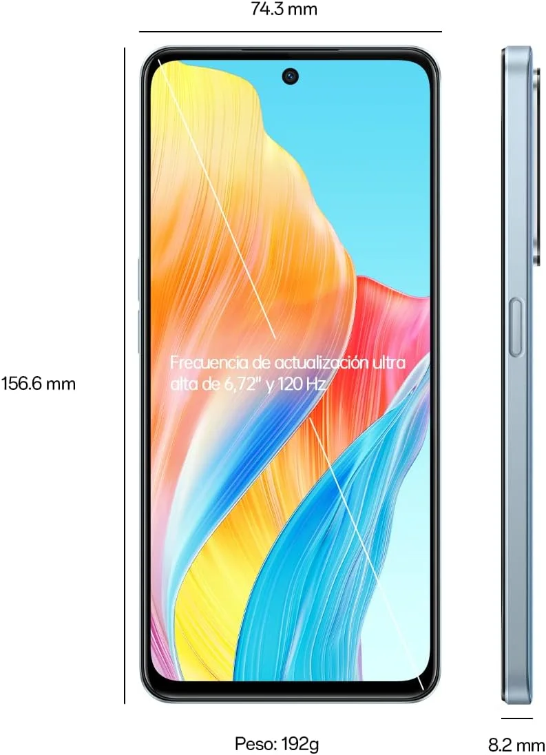گوشی موبایل اوپو A98 (5G) دو سیم کارت 256 گیگابایت رام + 8 گیگابایت رم (فقط GSM | بدون CDMA) نسخه بین المللی آنلاک شده کارخانه ای (آبی رویایی) گوشی موبایل اوپو A98 (5G) دو سیم کارت 256 گیگابایت رام + 8 گیگابایت رم (فقط GSM | بدون CDMA) نسخه بین المللی آنلاک شده کارخانه ای (آبی رویایی)