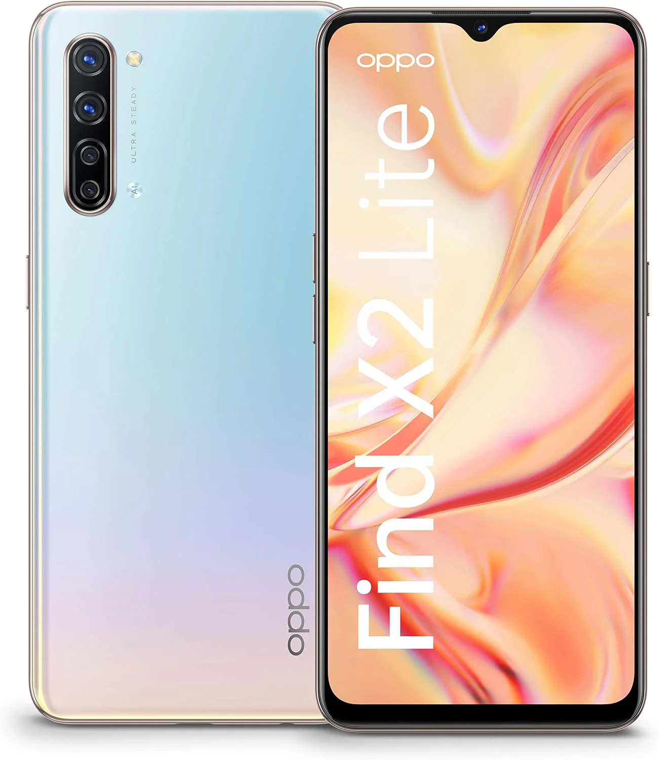گوشی هوشمند آنلاک شده کارخانه ای OPPO Find X2 Lite (5G) CPH2005 تک سیم کارت 128 گیگابایت + 8 گیگابایت رم - نسخه بین المللی (سفید مرواریدی)