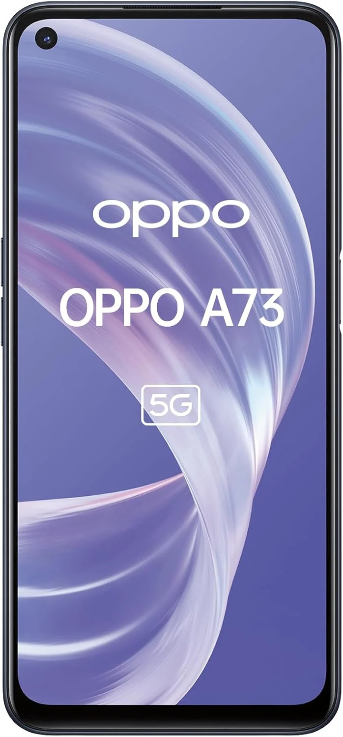 گوشی هوشمند اندرویدی دو سیم کارته OPPO A73 5G با حافظه 128 گیگابایت، نسخه بین المللی (مشکی سرمه ای) - آنلاک شده کارخانه