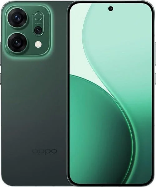 گوشی هوشمند دو سیم کارته OPPO Reno14 با حافظه داخلی 512 گیگابایت و رم 12 گیگابایت (GSM | CDMA) نسخه بین المللی، آنلاک شده کارخانه ای 5G (سبز درخشان)